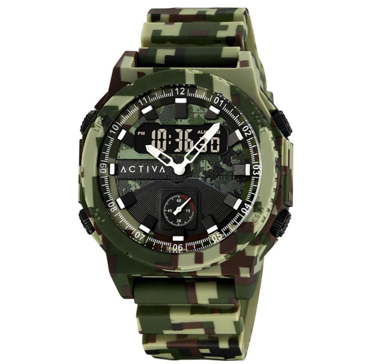 Invicta Activa X INVICTA Digital 47mm Unisex Watch Camouflage Green Size 46 - 1 Thumbnail