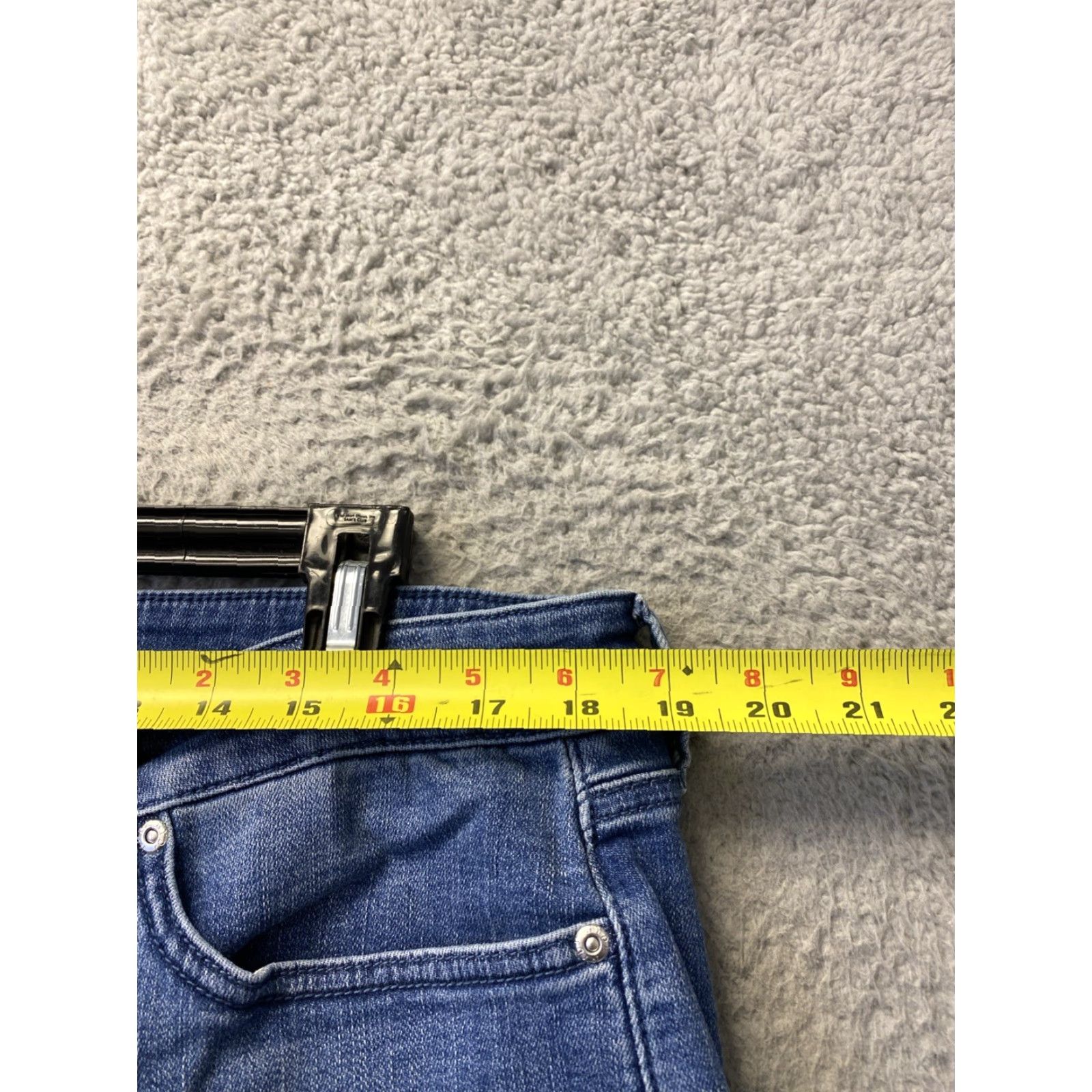 NYDJ NYDJ Jeans Barbara Boot Cut Straight 16 Plus Women Blue Denim Dark Wash Preppy 5-Pocket Zip Mid Rise Inseam 32 Default MPN 16623 Size 38" / US 16 / IT 52 - 6 Thumbnail