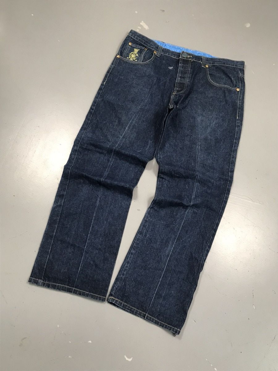 Christian Audigier × Ed Hardy × Vintage Rare vintage Christian Audigier crazy embroidered denim Size US 41 - 3 Thumbnail