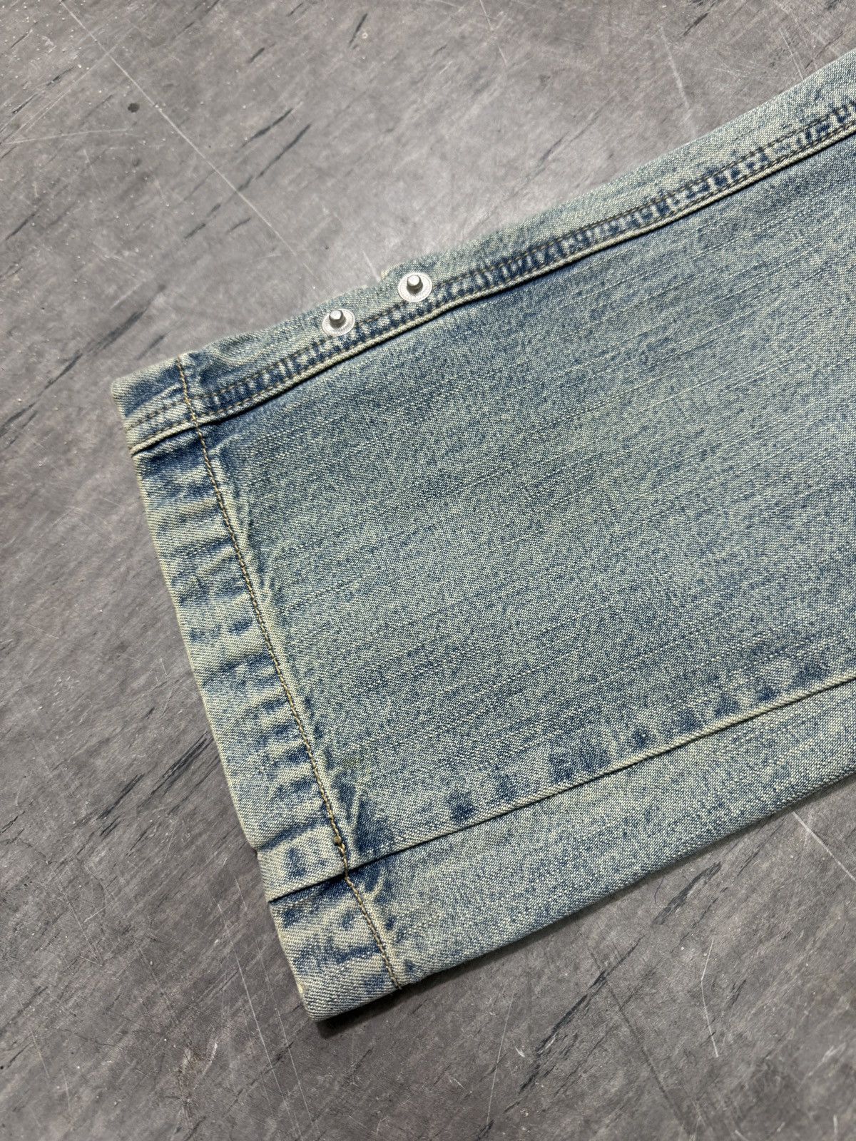 Hysteric Glamour × If Six Was Nine × Le Grande Bleu (L.G.B.) ᶠᵃⁿᶜʸᵍᵘʸ BNWT Y2K Baggy Washed Denim Jeans Wide leg vintage Size 28" / US 6 / IT 42 - 7 Thumbnail