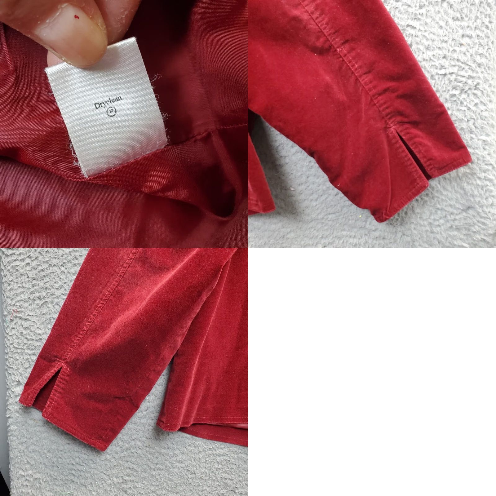 Coldwater Creek Coldwater Creek Velour Jacket Womens 2X Dark Red Long Sleeve Button Front EUC Jacket Women 2X Red Fall Winter Casual Everyday Size XXL / US 16-18 / IT 52-54 - 8 Thumbnail