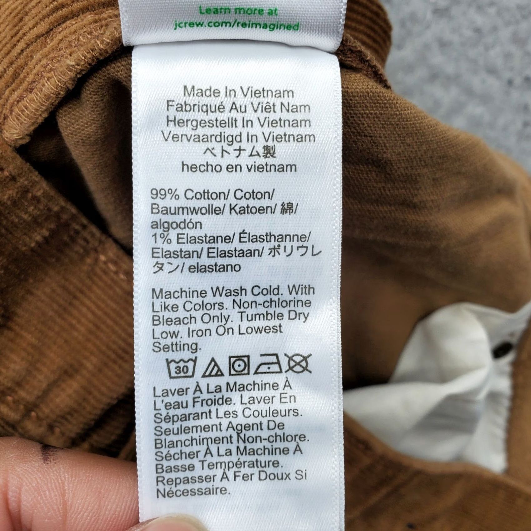J.Crew J.Crew Flex Pants Mens 32x32 Brown Corduroy Flat Front Slim Fit Straight Leg Pants Mens Brown Corduroy Flat Front Slim Fit Straight Leg Size US 32 / EU 48 - 7 Thumbnail