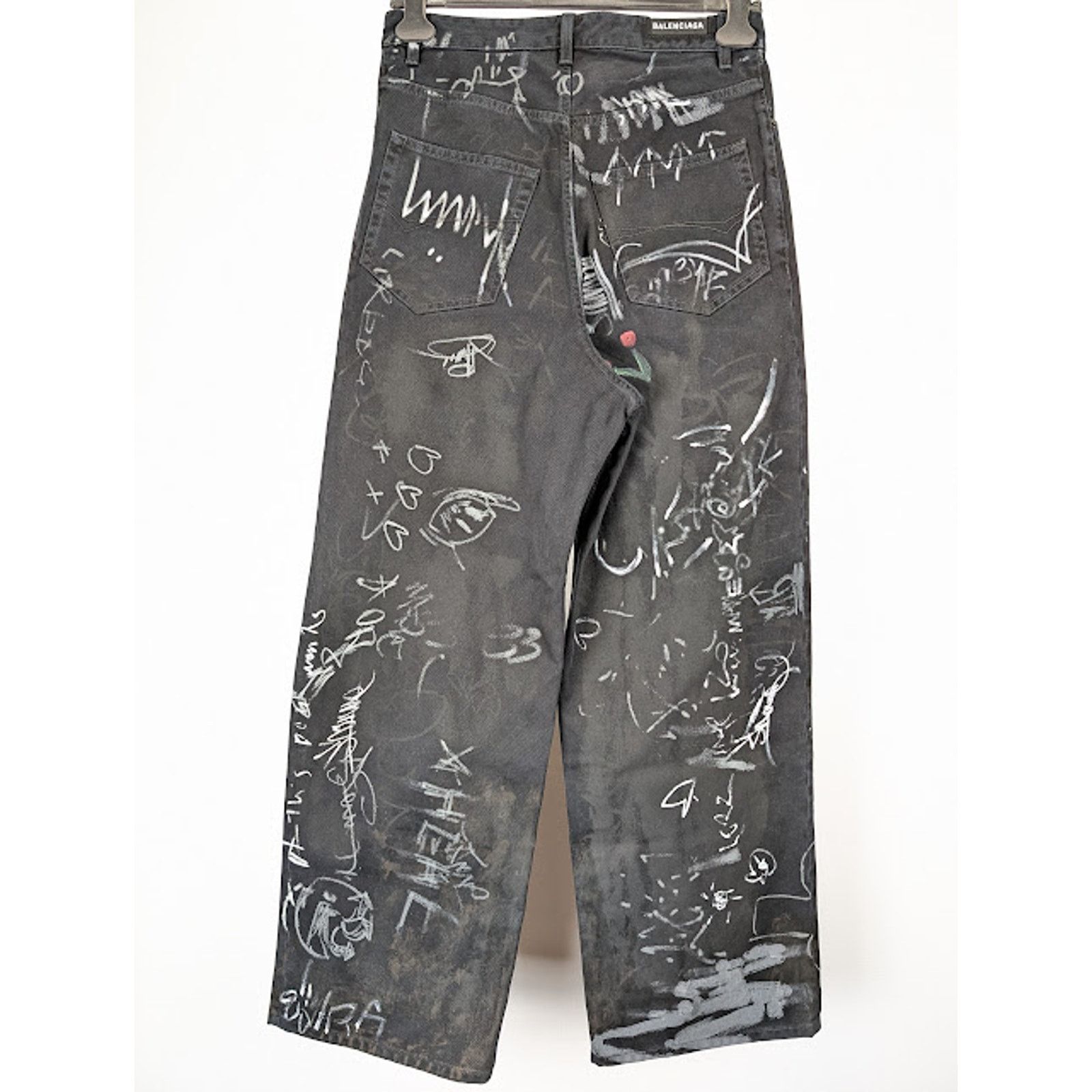 Balenciaga o1rshd1 Baggy Pants / Jeans in Black XS Size US 28 / EU 44 - 9 Thumbnail