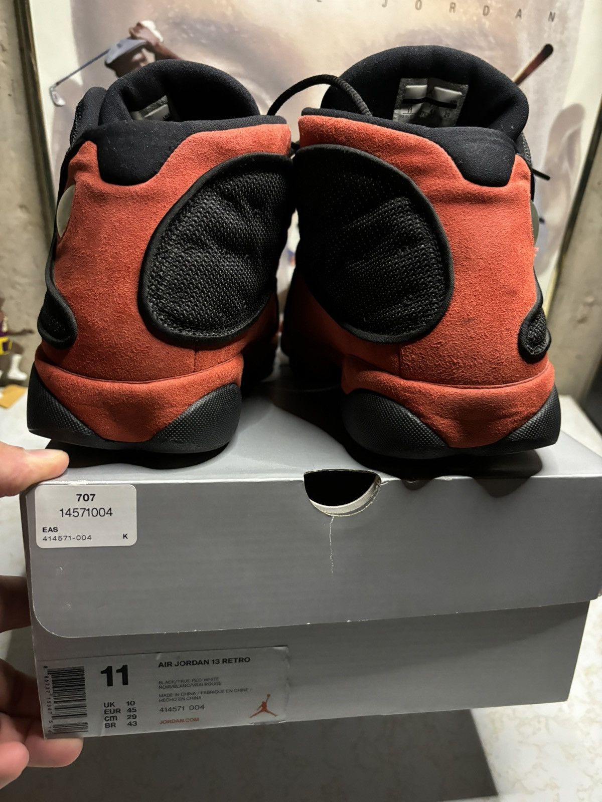 Jordan Brand Air Jordan 13 Retro 2017 Bred 2017 Size US 11 / EU 44 - 7 Thumbnail