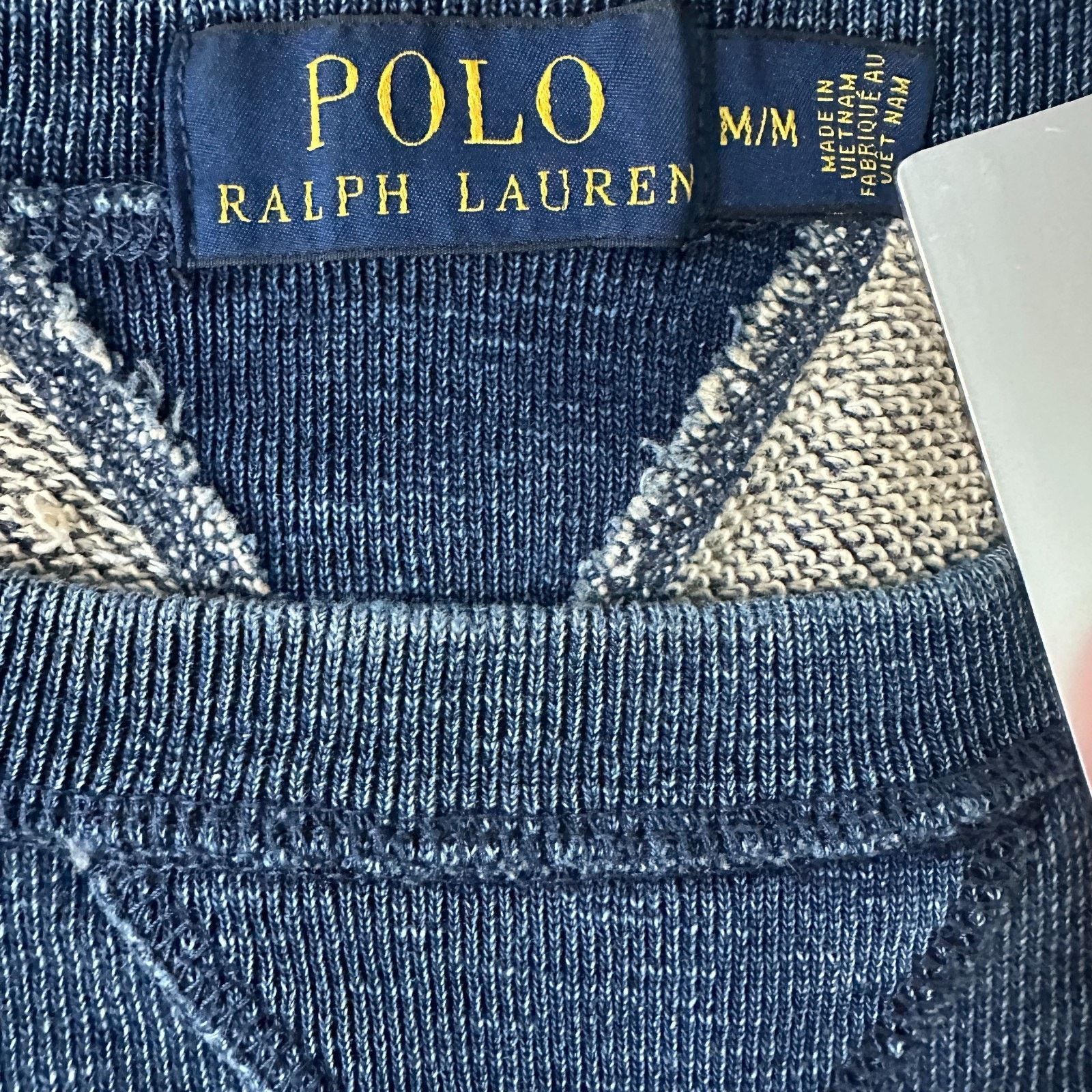 Polo Ralph Lauren Polo Ralph Lauren Indigo Dyed Terry Sweatshirt Men M Blue Size US M / EU 48-50 / 2 - 7 Thumbnail