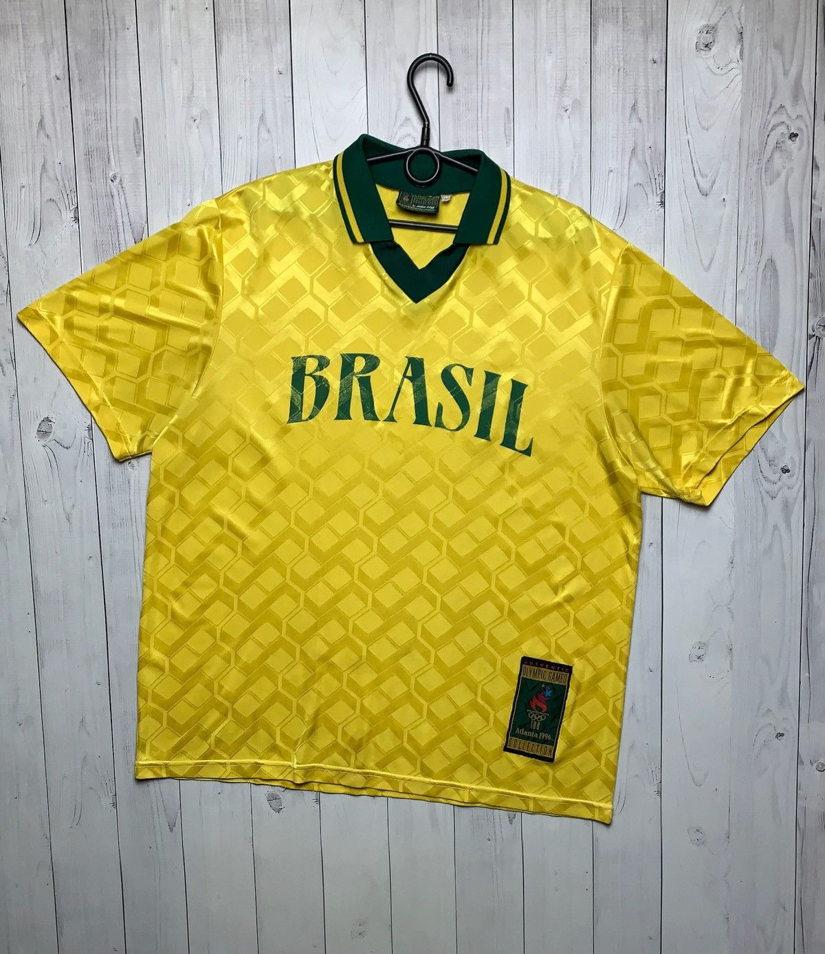 Vintage Vintage Brazil soccer jersey 1996 Atlanta Olympic Games XL Size US XL / EU 56 / 4 - 1 Thumbnail