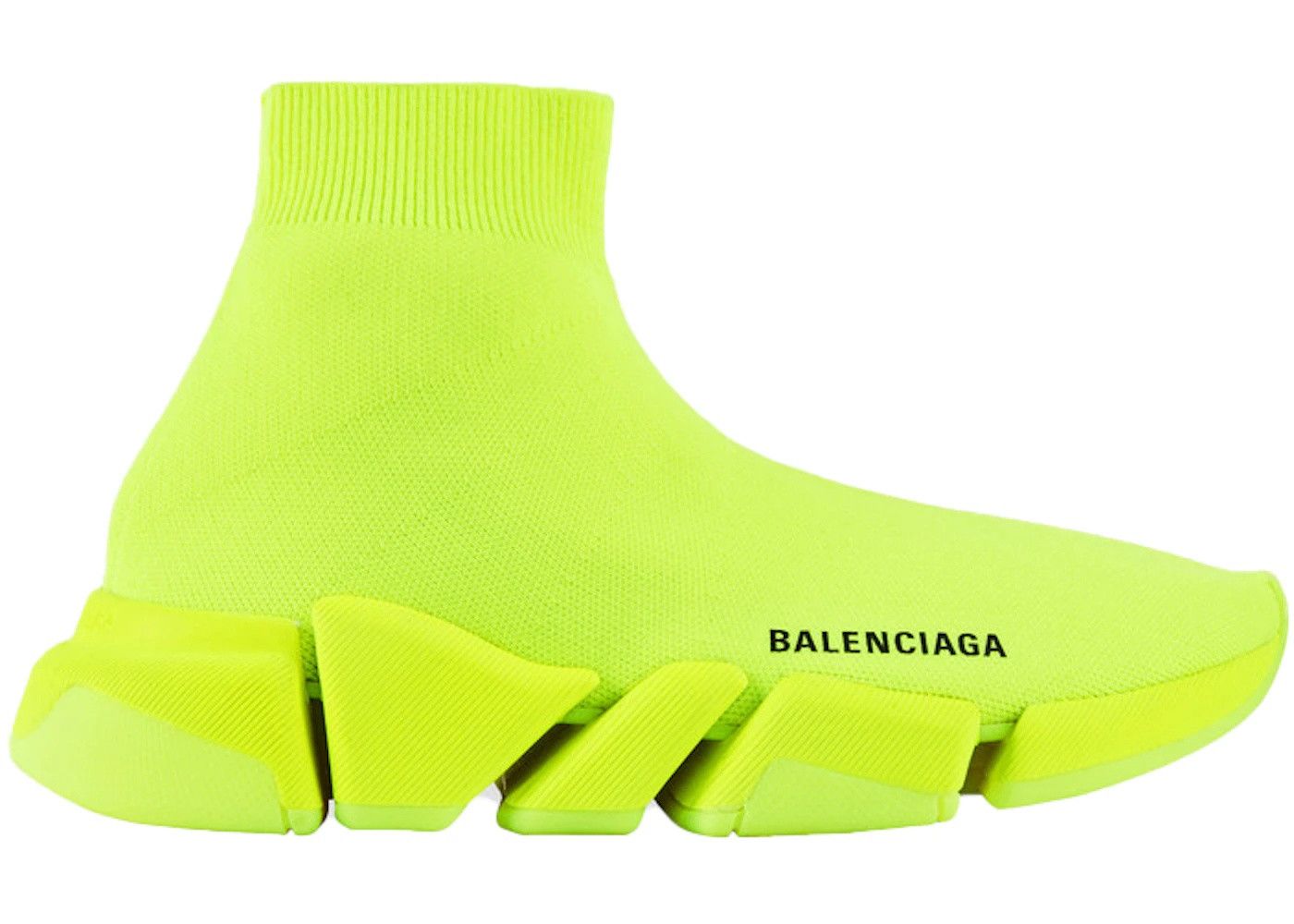speed 2.0 recycled knit sneaker fluo yellow
