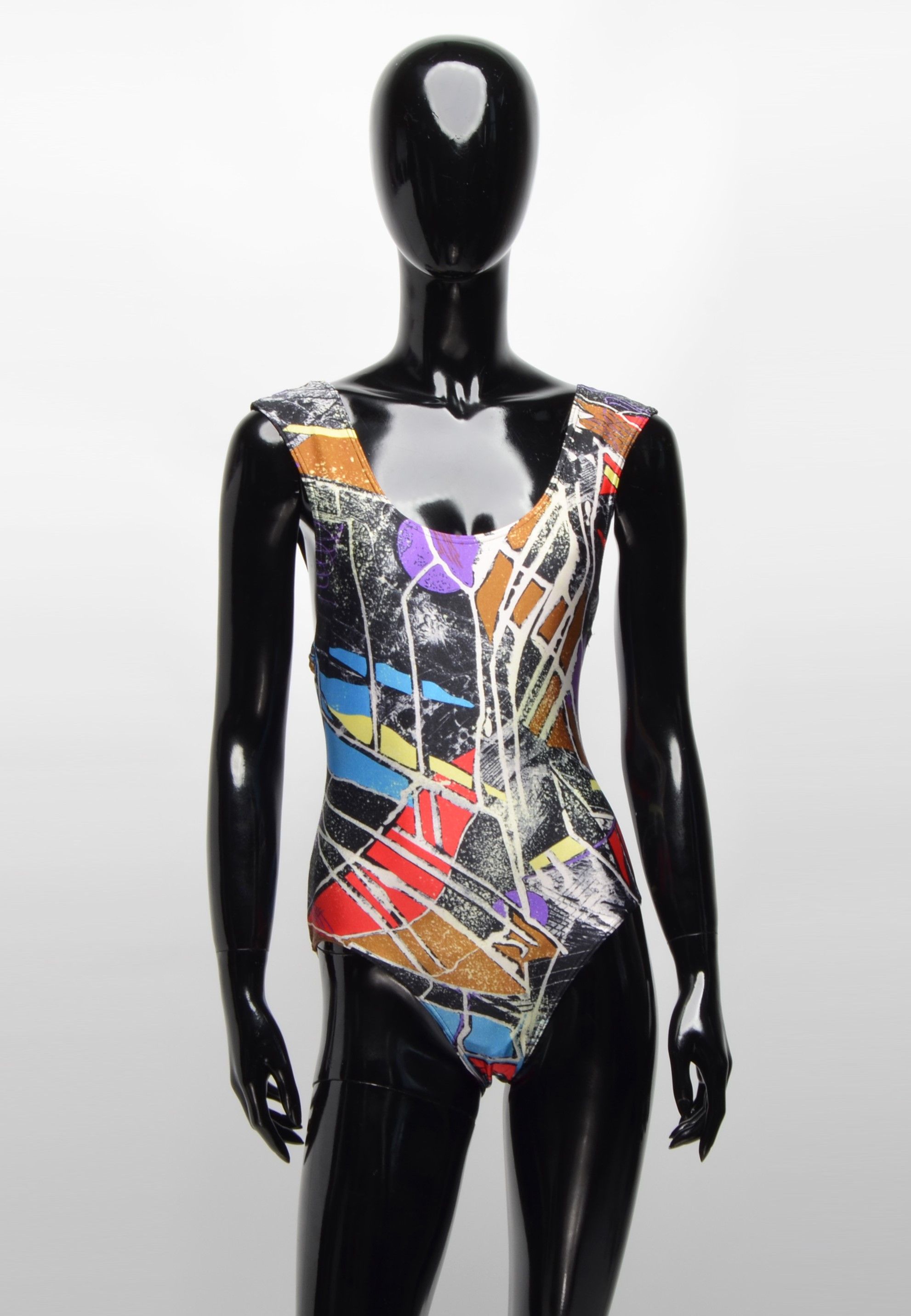 Adidas × Vintage Vintage 80's Adidas Art Printed Swimsuit Size ONE SIZE - 1 Thumbnail