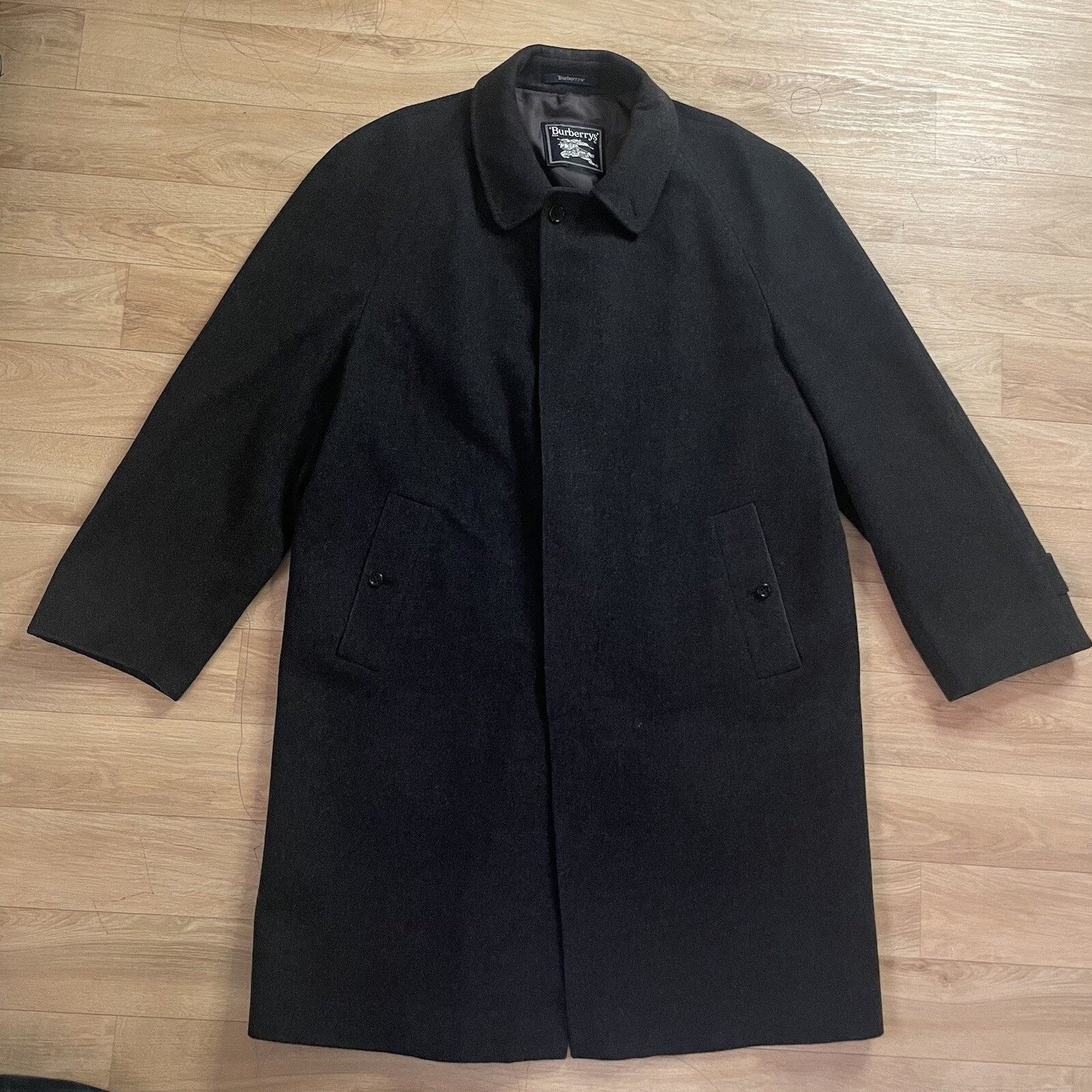 Burberry VINTAGE Burberry Trench Coat jacket CASHEMERE VIRGIN WOOL Size US L / EU 52-54 / 3 - 2 Thumbnail