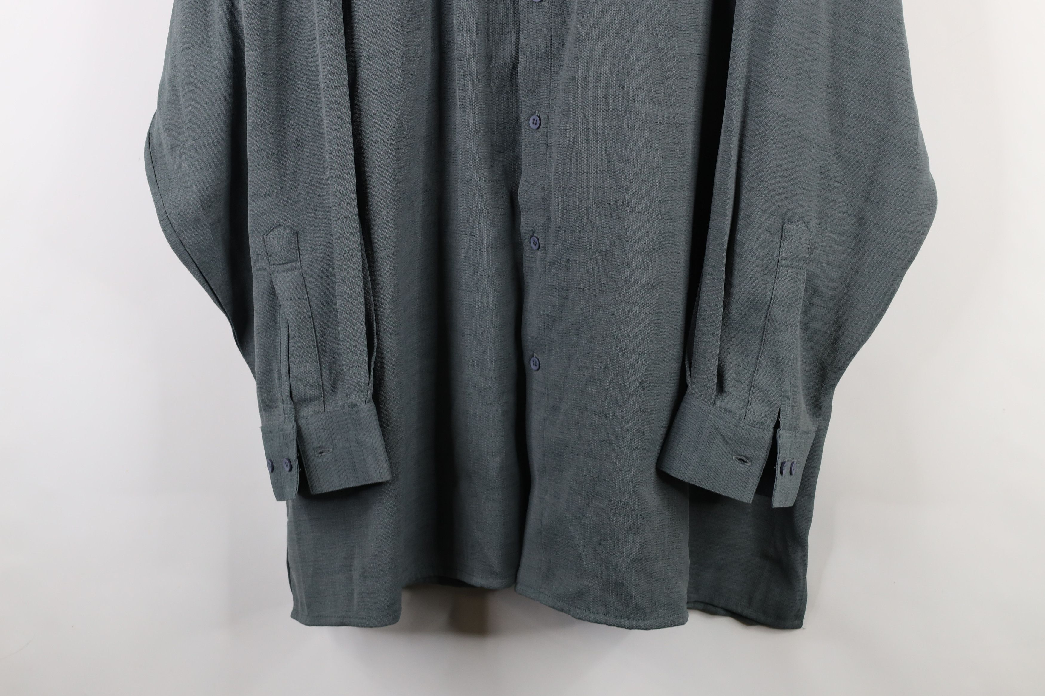 Vintage Vintage 90s Streetwear Double Pocket Collared Button Shirt Size US XXL / EU 58 / 5 - 3 Thumbnail