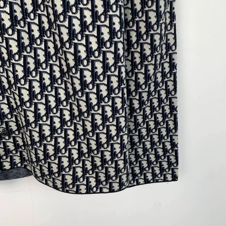 Dior Dior Blue logo letter full print cotton lapel long-sleeved Size US XS / EU 42 / 0 - 4 Thumbnail