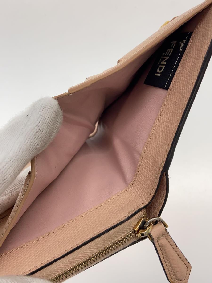 Fendi Fendi Leather Bi-Fold Wallet Pink Size ONE SIZE - 6 Thumbnail