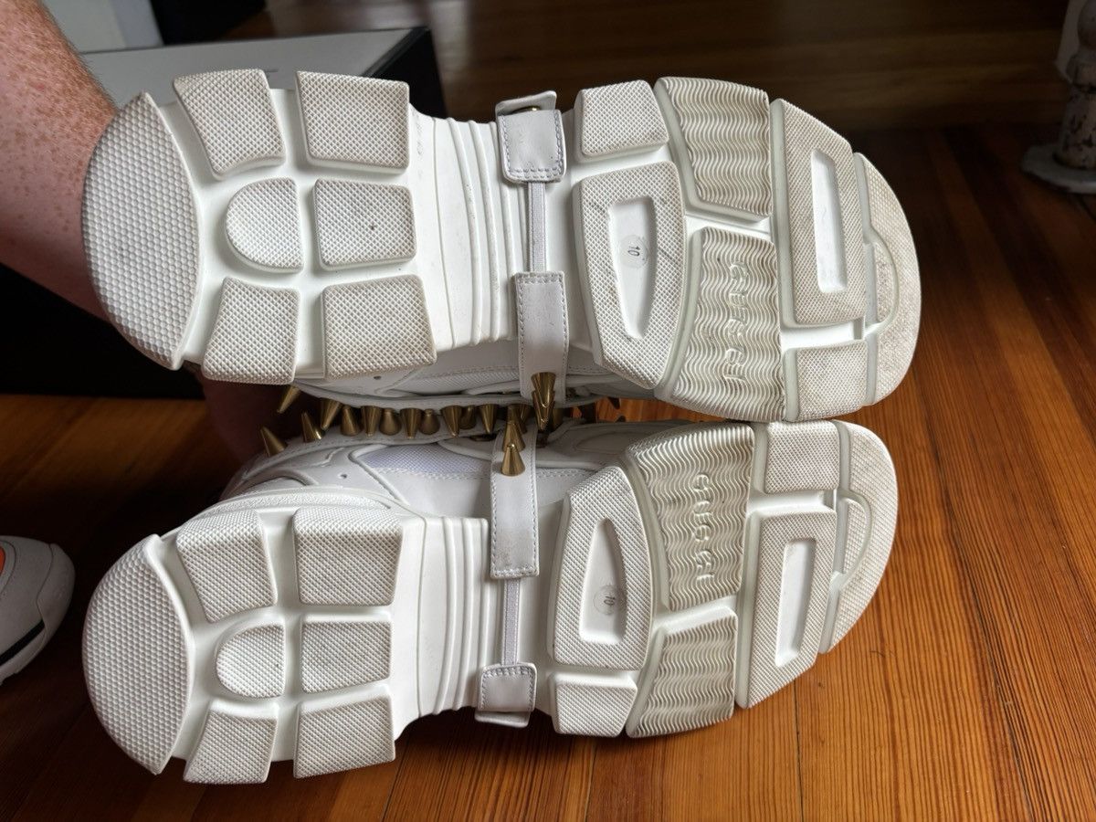 Gucci $2K White Spike Flashtrek Sneakers Size US 10.5 / EU 43-44 - 5 Thumbnail
