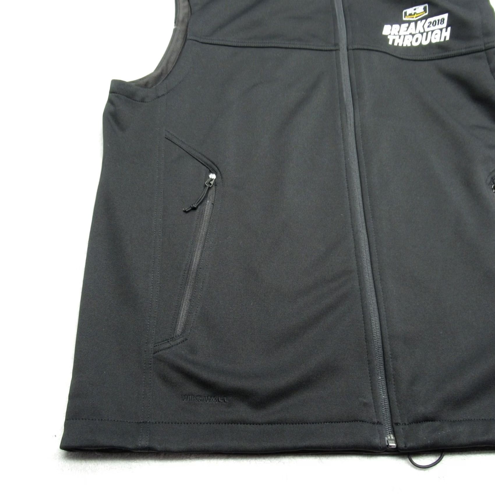 The North Face The North Face Vest Mens Large Black Ridgeline Soft Shell Windwall Full Zip LOGO Size US L / EU 52-54 / 3 - 7 Thumbnail
