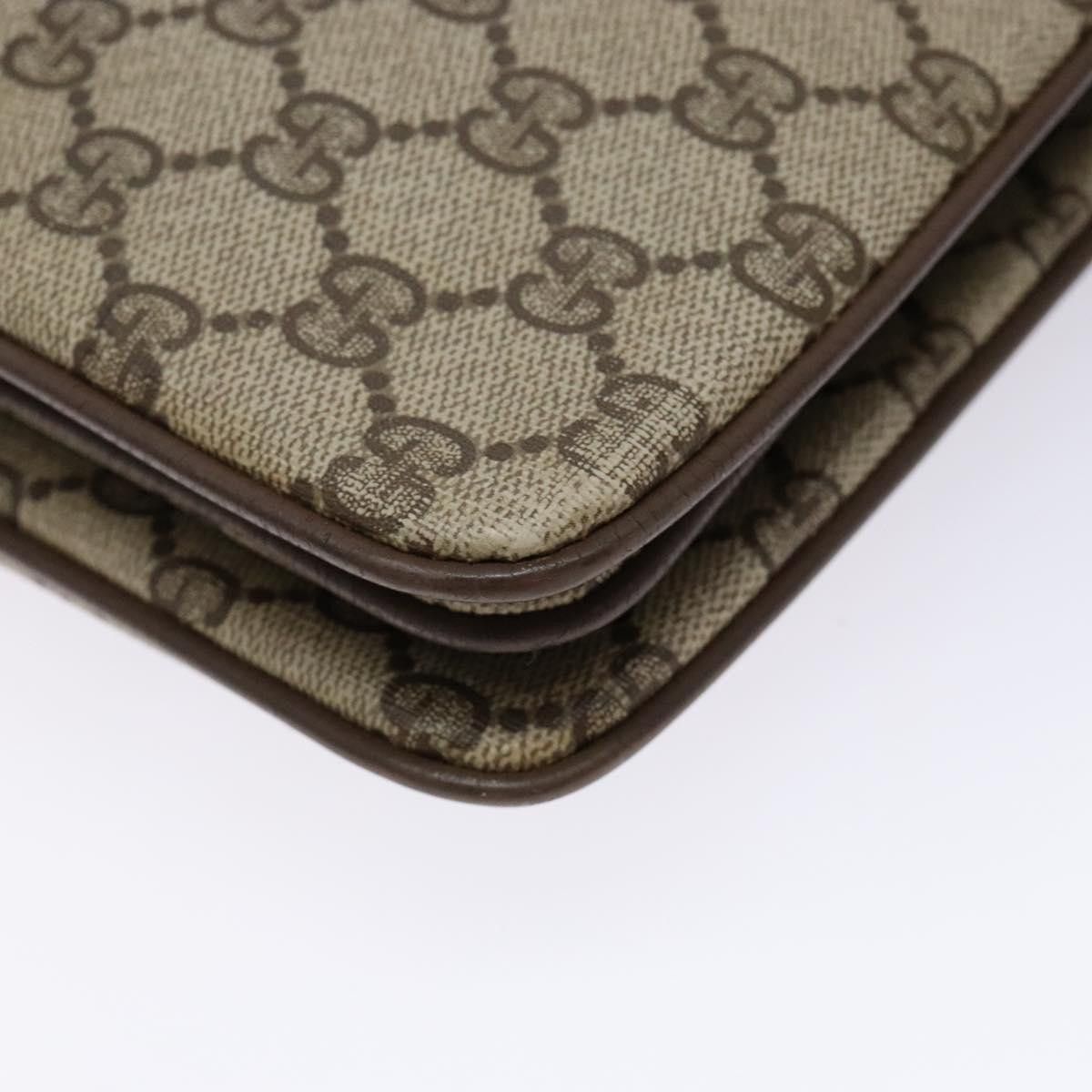 Gucci GUCCI GG Supreme Web Sherry Line Shoulder Bag Pvc Beige Size ONE SIZE - 13 Thumbnail