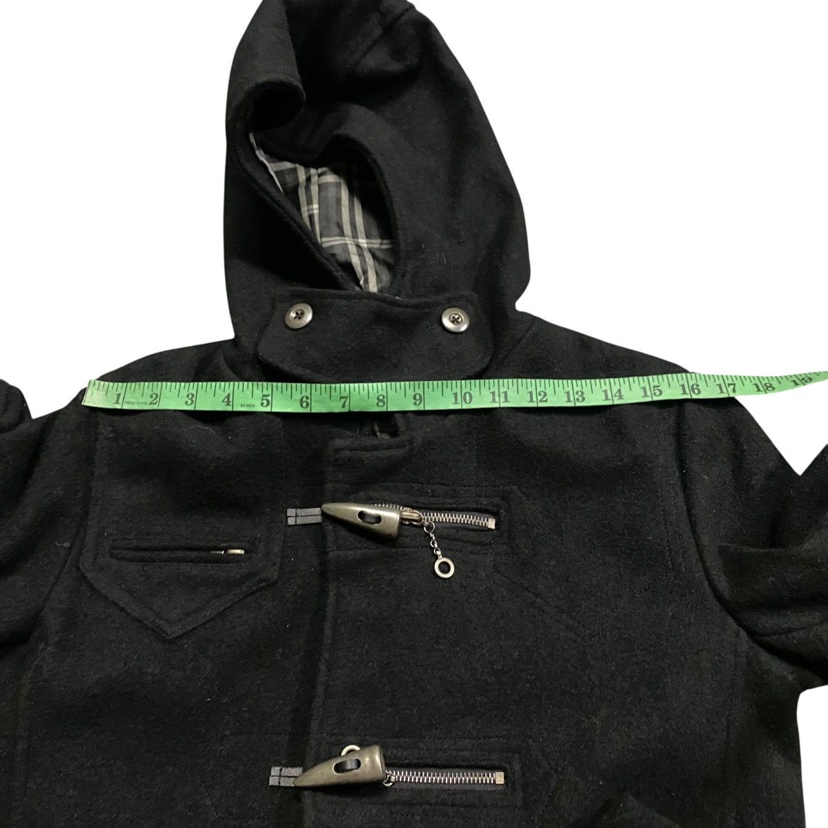 In The Attic Vintage In The Attic Button Wool Hoodie Jacket Size US L / EU 52-54 / 3 - 14 Thumbnail