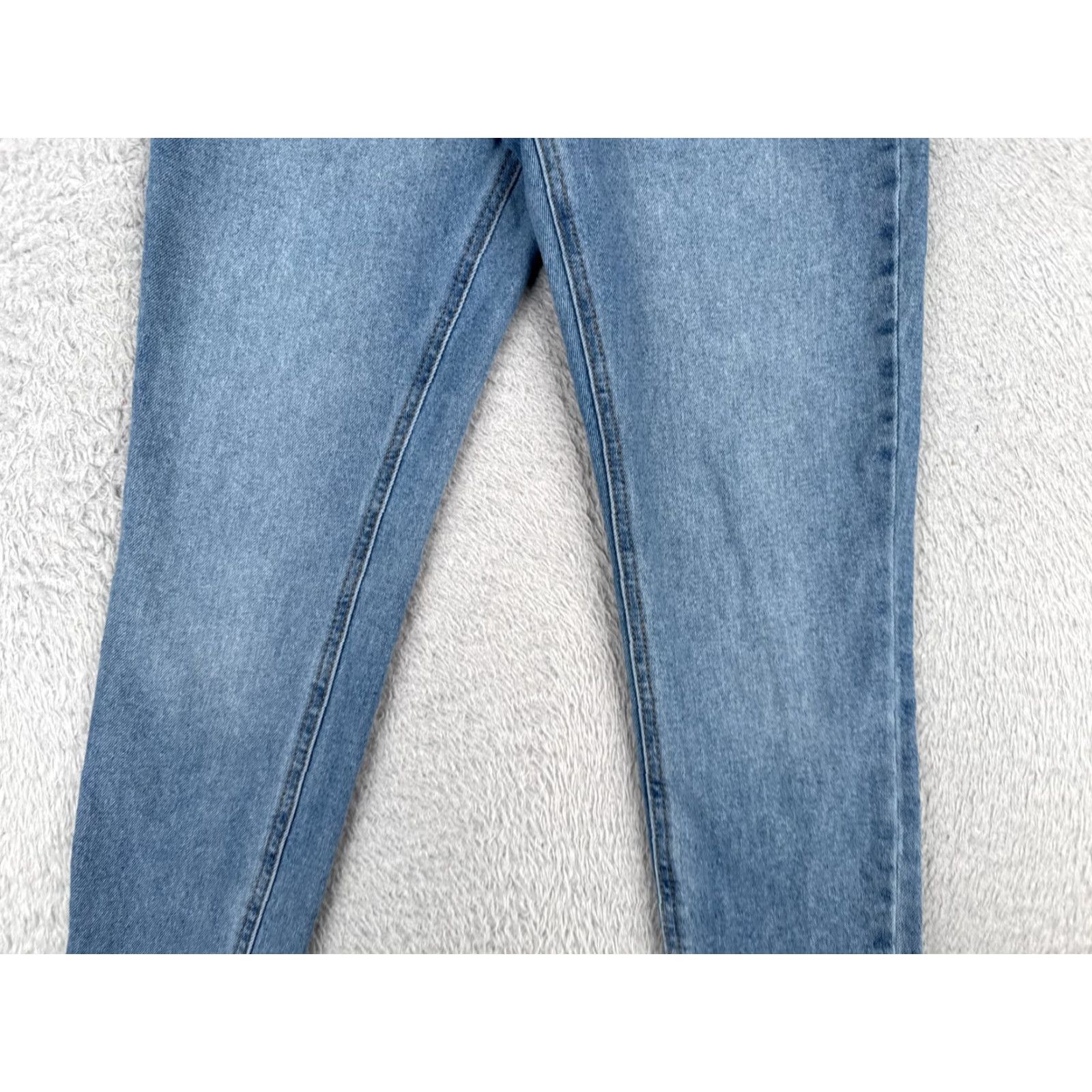 Vintage Tinseltown Jeans Juniors 5 Blue Denim Tapered High Rise 25x27 Cotton Blend Womens Casual American 90s Jeans Size 27" / US 4 / IT 40 - 3 Thumbnail