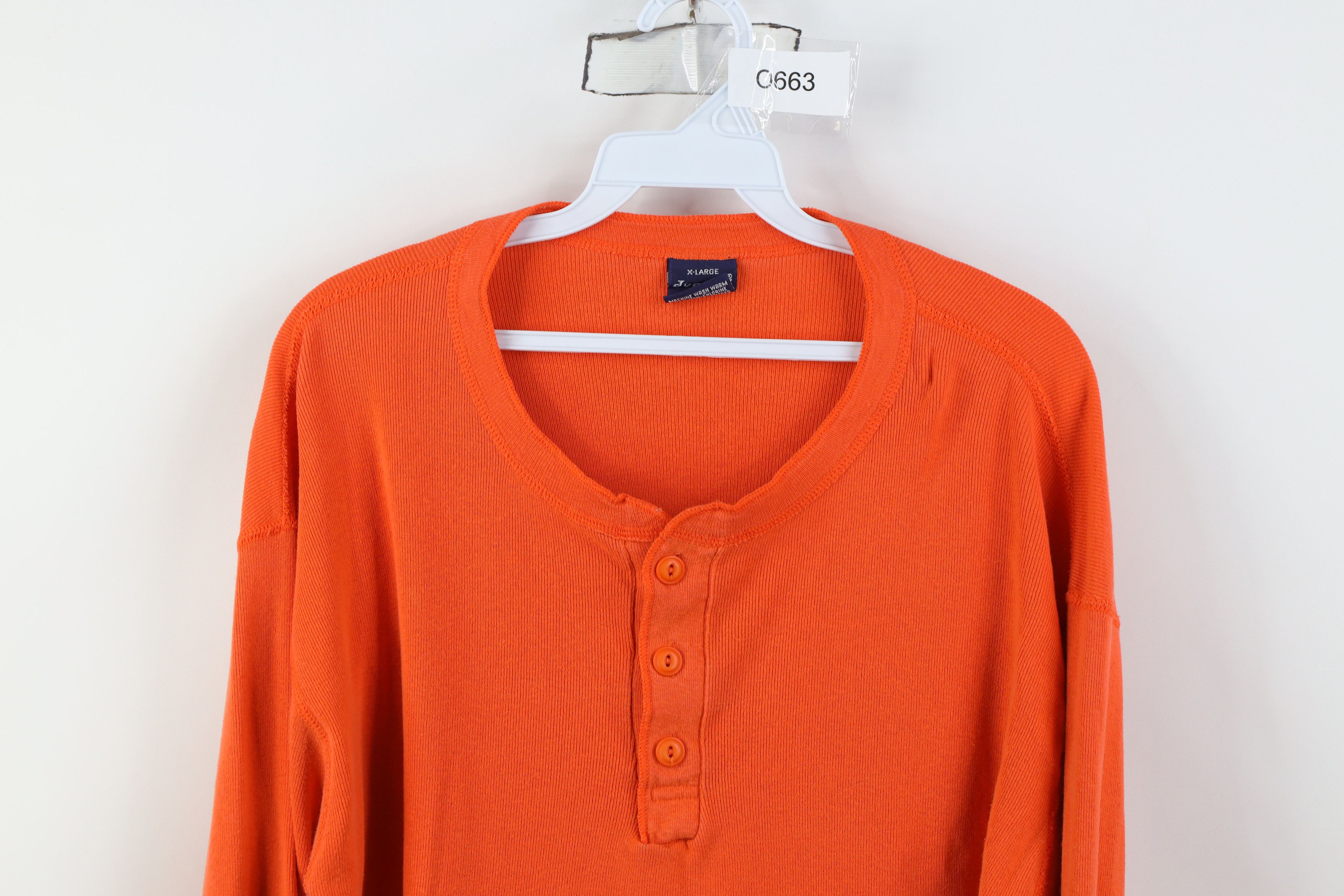 Vintage Vintage 90s Streetwear Cotton Ribbed Knit Henley T-Shirt Size US XL / EU 56 / 4 - 2 Thumbnail