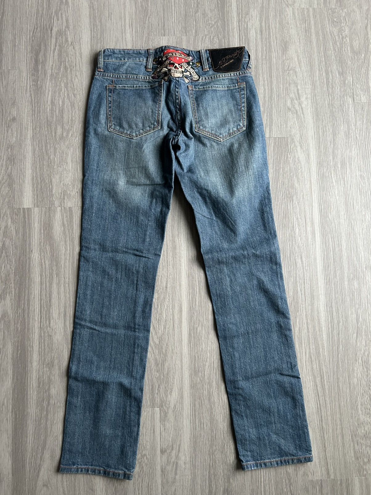 Ed Hardy Ed Hardy Embroidered Love Kills Slowly Jeans Size 30 Size 30" / US 8 / IT 44 - 1 Thumbnail
