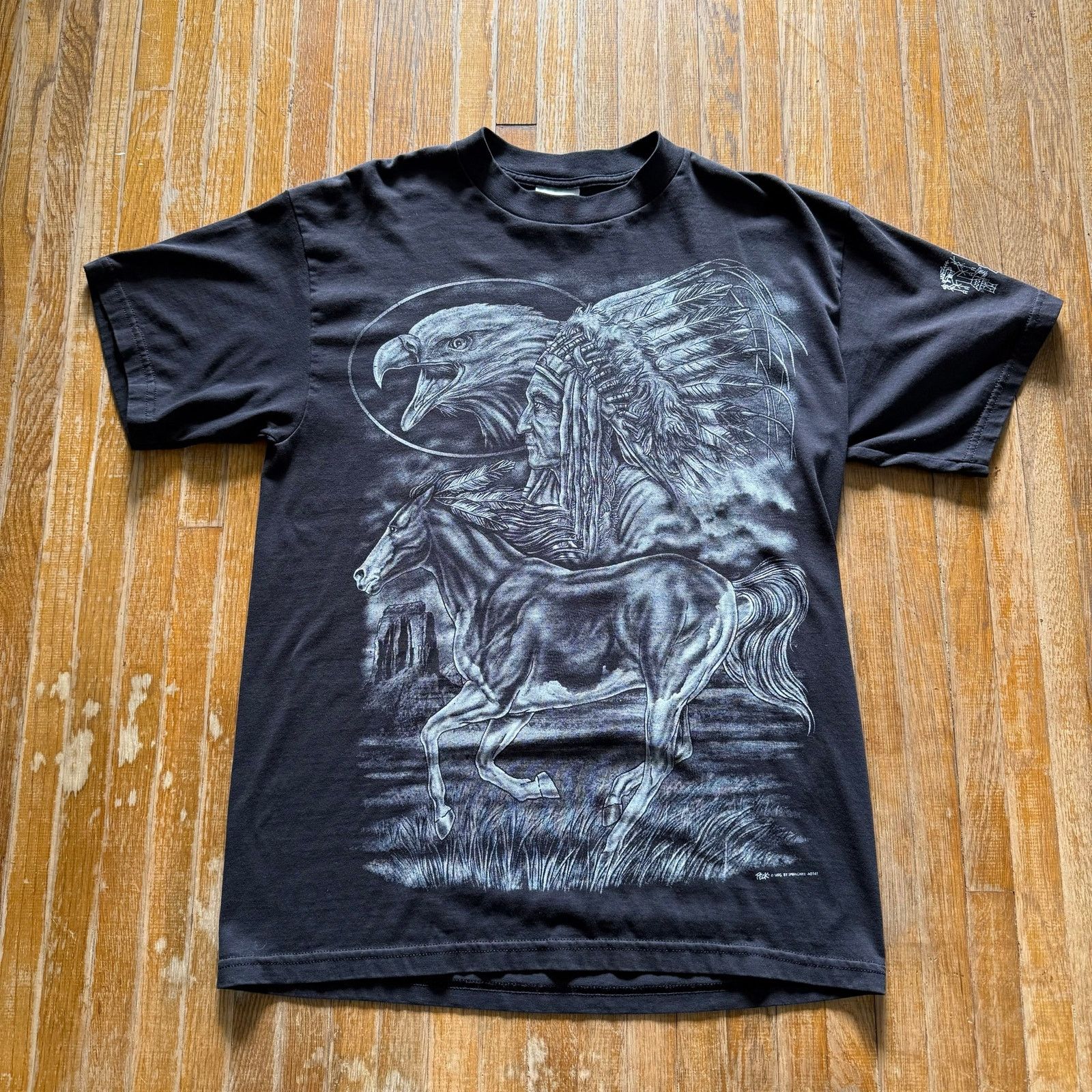 Tultex Vintage Tultex Peck Springhill Native American Eagle Animal Size US L / EU 52-54 / 3 - 1 Thumbnail