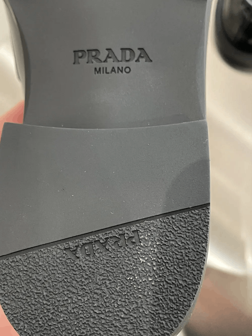 Prada Prada Triangle Logo Leather Flat Shoes Size US 7.5 / IT 37.5 - 8 Thumbnail