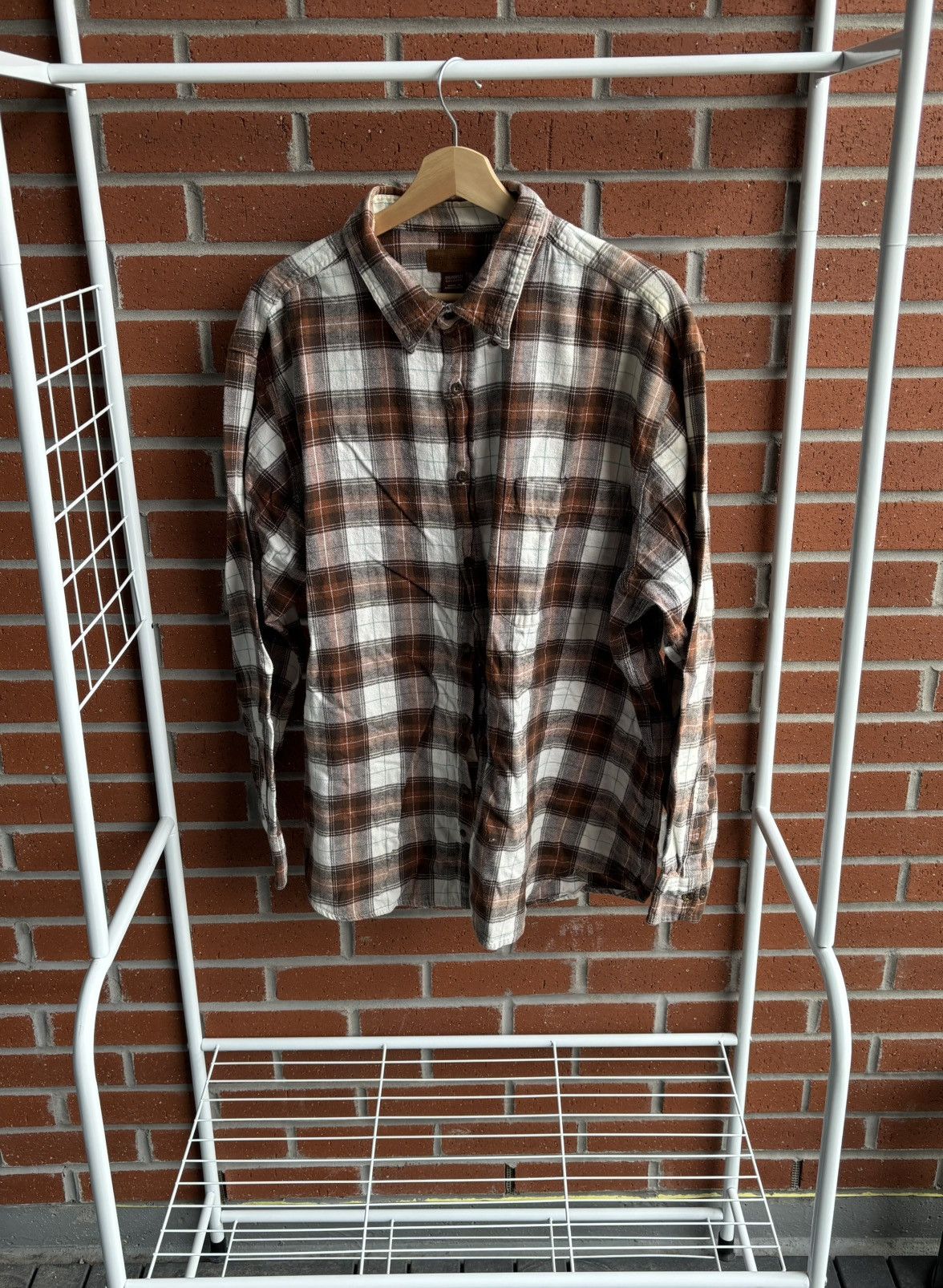 Faded Glory Faded Glory Brown Button Up Size US L / EU 52-54 / 3 - 1 Thumbnail