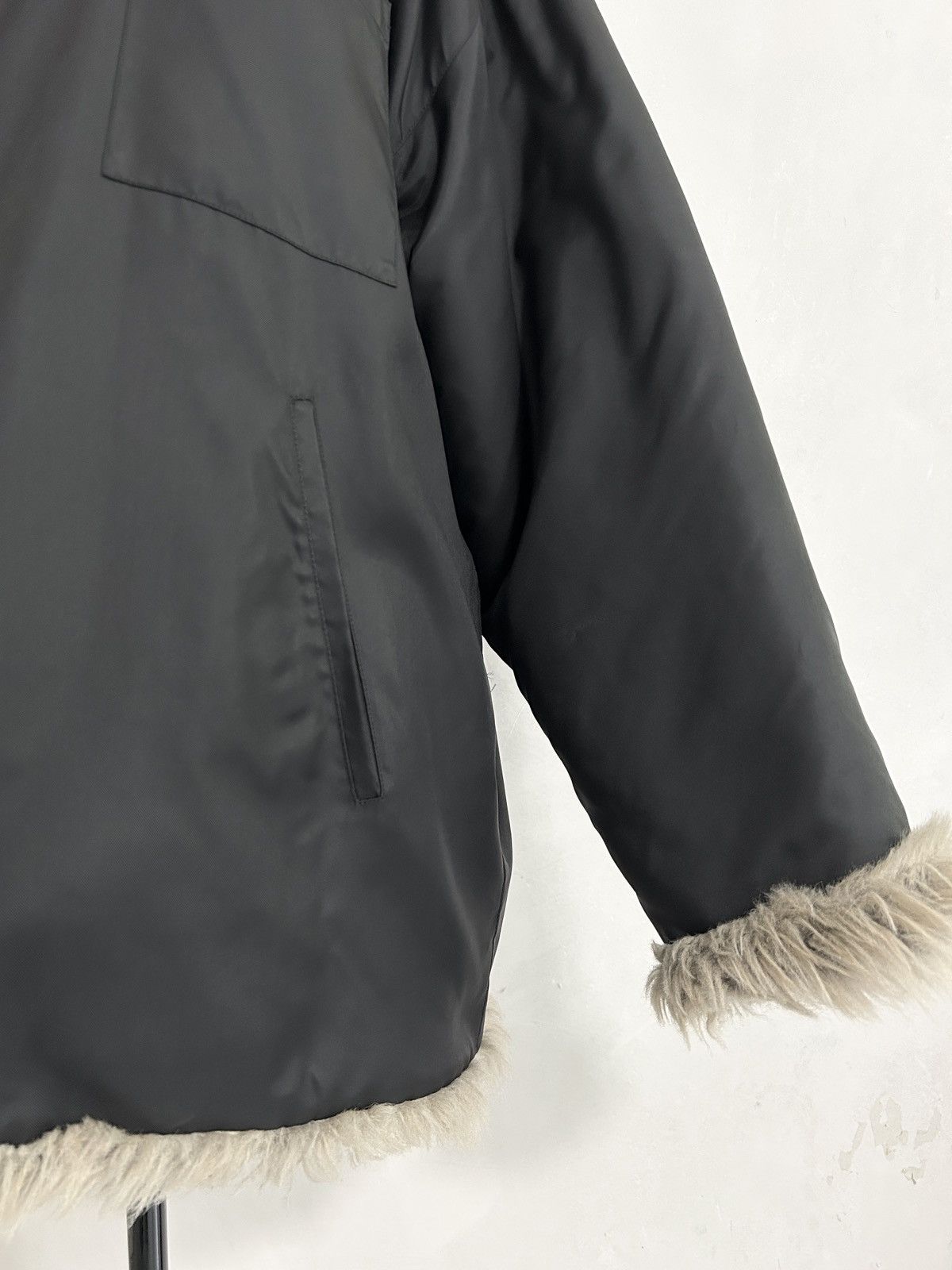 Helmut Lang Archive A/W 1992 oversized faux fur reversible jacket Size M / US 6-8 / IT 42-44 - 7 Thumbnail