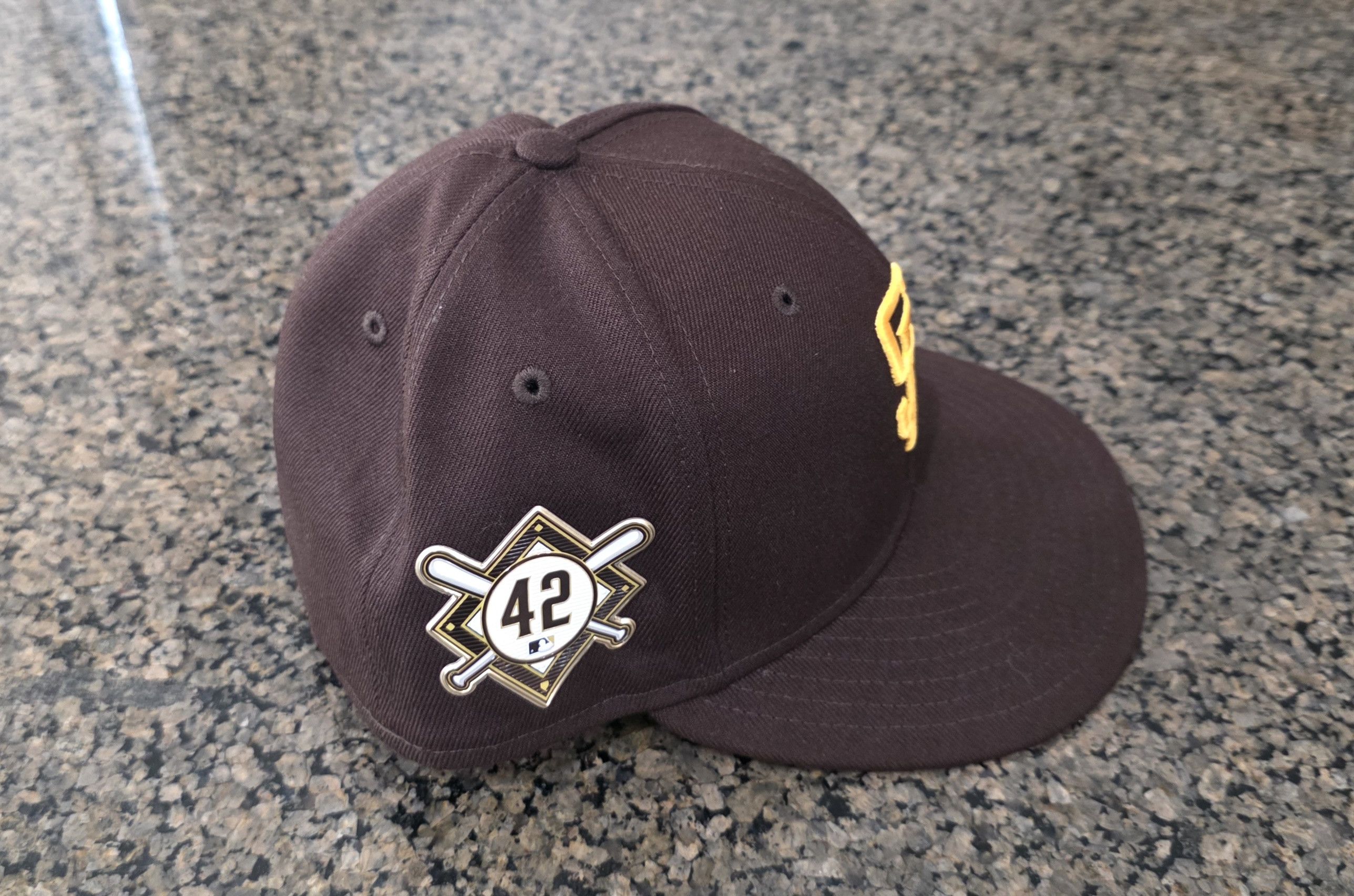 New Era San Diego Padres New Era MLB 9FIFTY Cap Hat SZ 7 Brown Size ONE SIZE - 4 Thumbnail