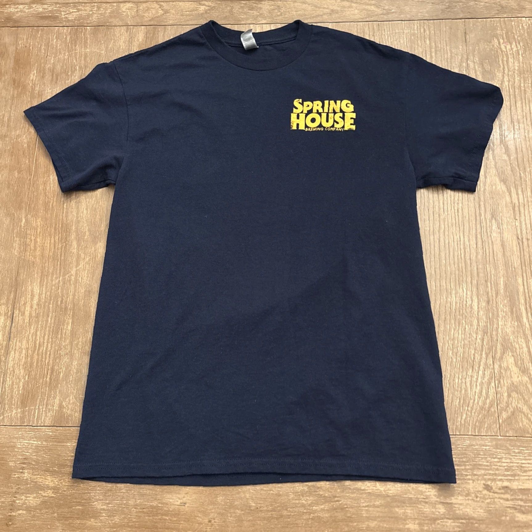 Next Level Spring House Brewery Shirt Men Size M Blue Beer Couch Fire Lager Next Level Size US M / EU 48-50 / 2 - 2 Thumbnail
