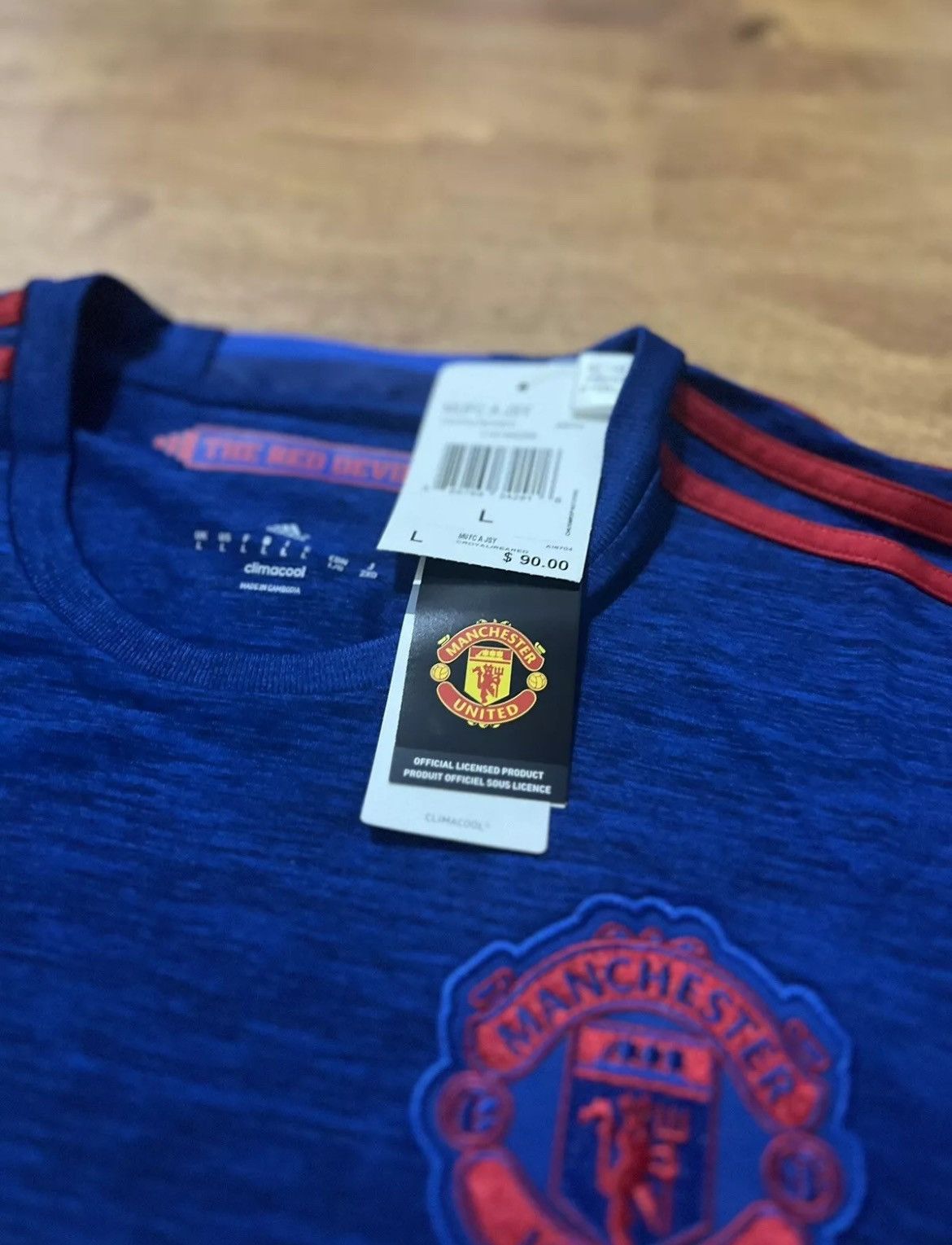 Adidas 2016-2017 Adidas Manchester United Jersey Premier League Size US L / EU 52-54 / 3 - 2 Thumbnail