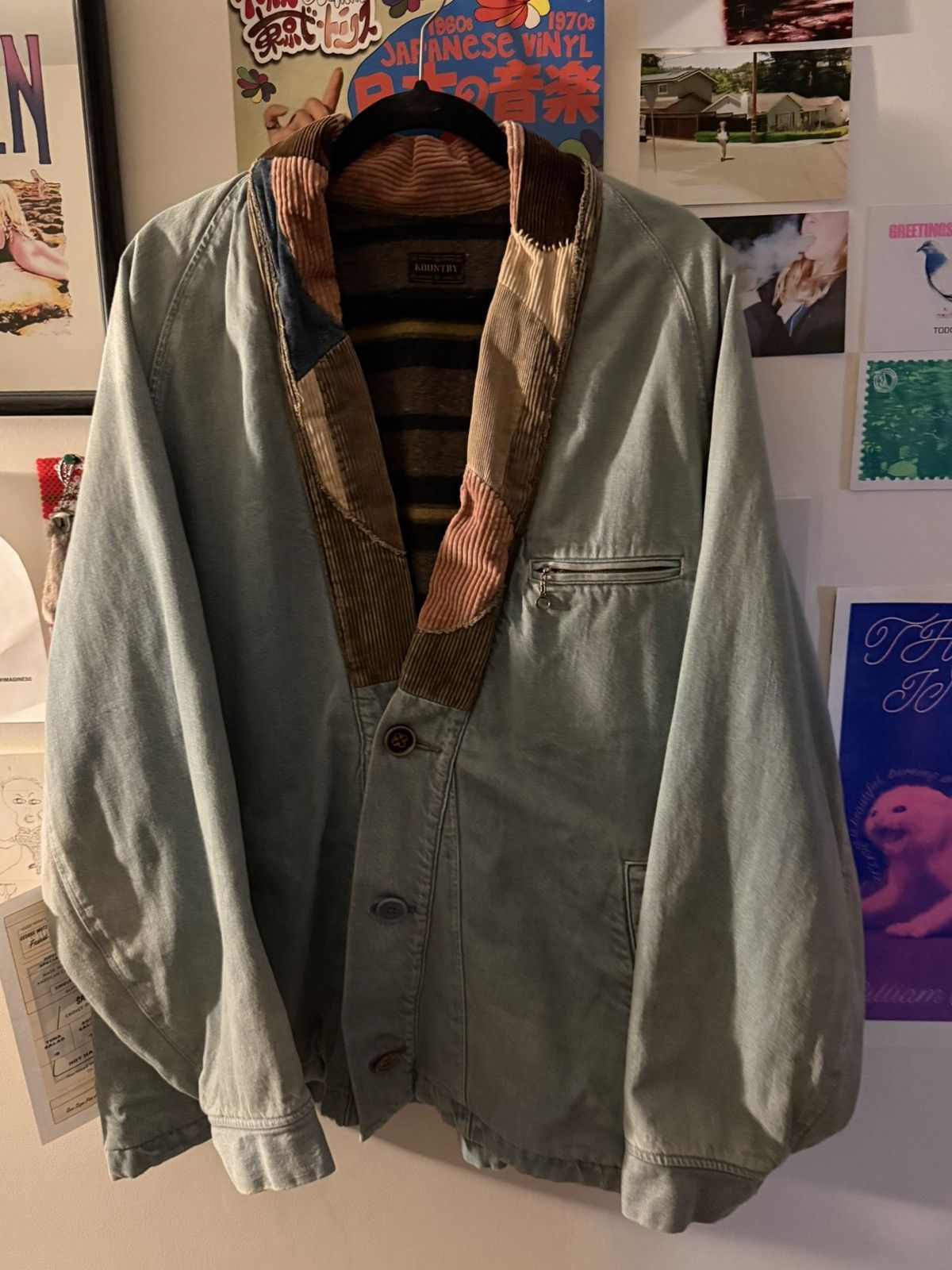 Kapital Kountry Lined Denim Kimono Jacket Sz XL