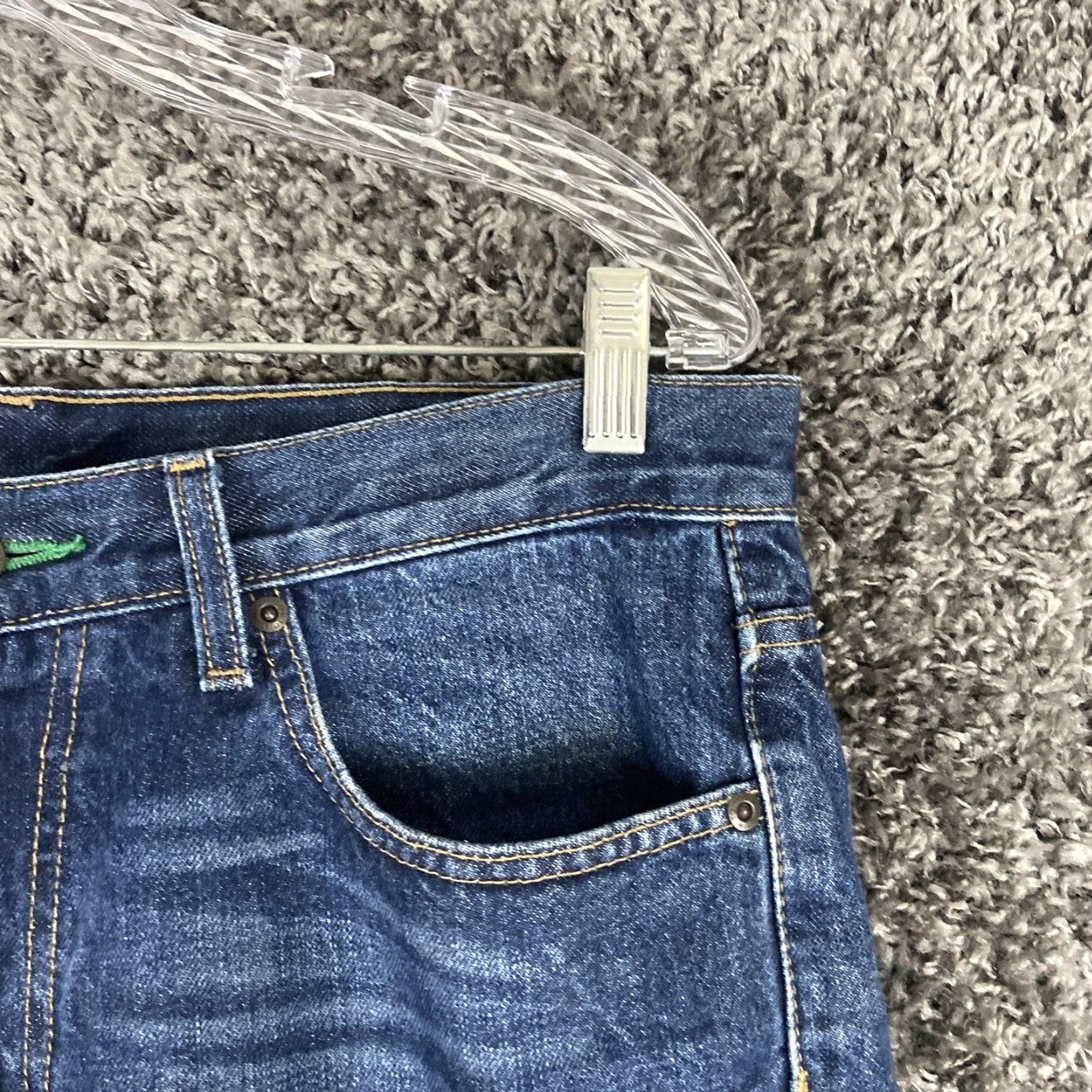 Tommy Hilfiger TOMMY HILFIGER Men's Straight Blue Jeans 34x29 Regular Size US 34 / EU 50 - 3 Thumbnail