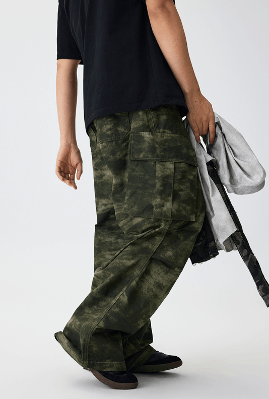 Japanese Brand × Jean Outdoor camouflage tie-dye multi-pocket casual jeans Size US 32 / EU 48 - 4 Thumbnail