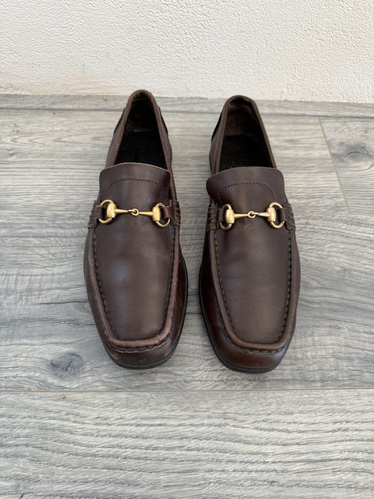 Gucci Classic Brown Leather Horsebit Loafers Size US 9 / EU 42 - 1 Thumbnail