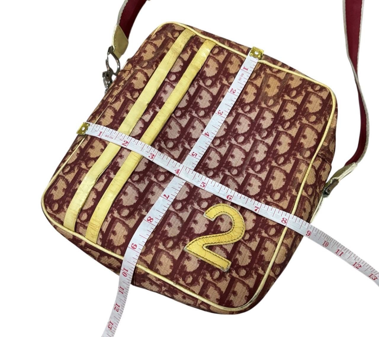 Dior Dior Vintage Trotter Messenger Bag No 2 Burgundy Galliano Size ONE SIZE - 18 Thumbnail