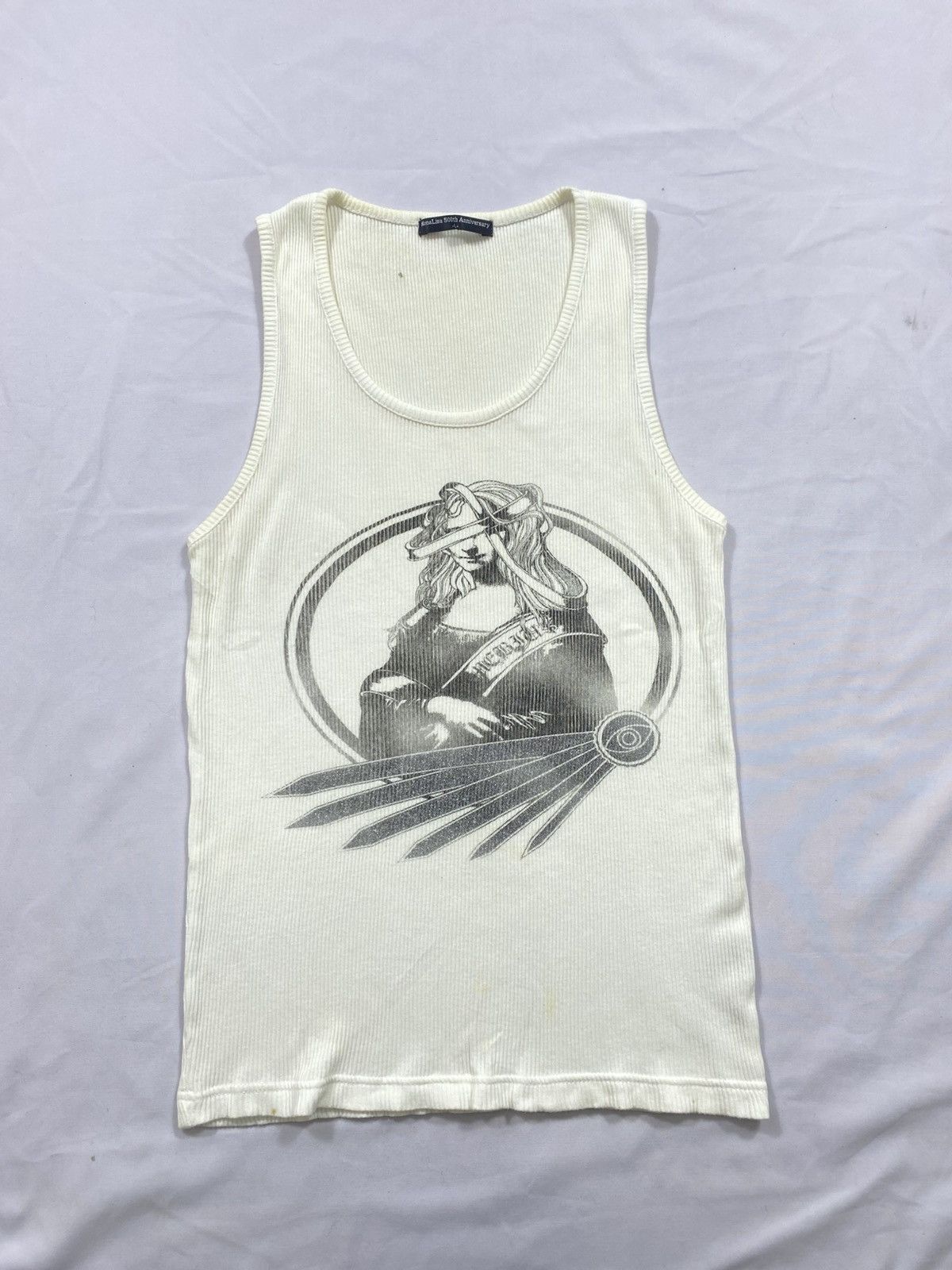 If Six Was Nine Vintage Monalisa 500th Anniversary Tank Top Size US M / EU 48-50 / 2 - 1 Thumbnail