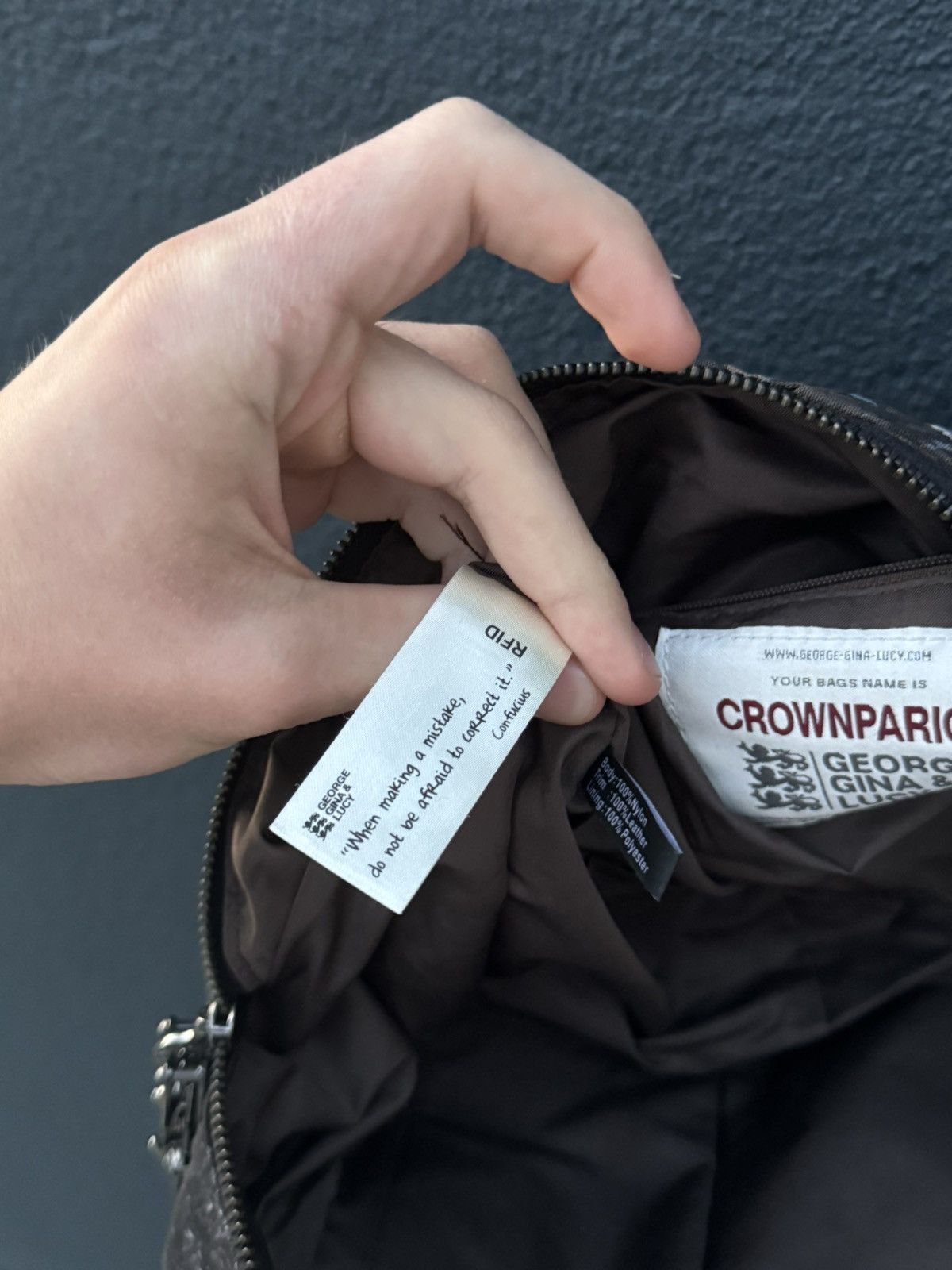 George Gina & Lucy × Japanese Brand George Gina Lucy Crownparice Bag Grey Size ONE SIZE - 9 Thumbnail