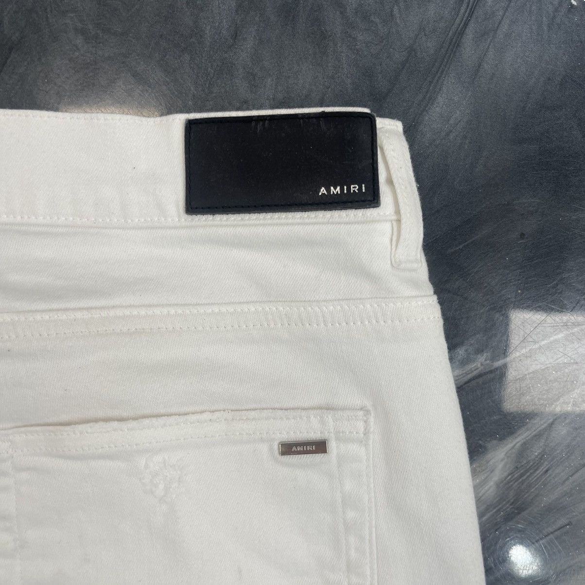 Amiri AMIRI White on White MX 1 Denim Jeans Size US 38 / EU 54 - 5 Thumbnail