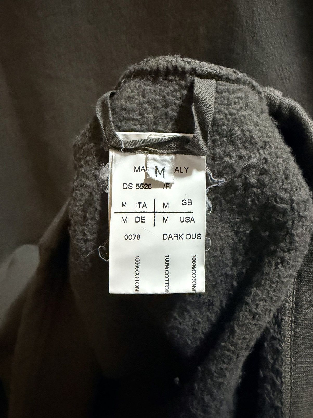 Rick Owens DRKSHDW Asymmetric Fleece Top
