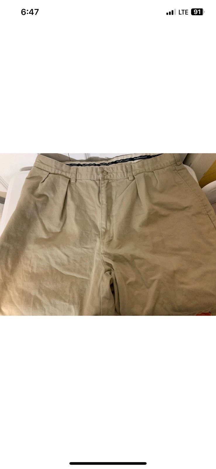 Polo Ralph Lauren Polo Ralph Lauren mens sz 36 cargo shorts beige Size US 36 / EU 52 - 2 Thumbnail