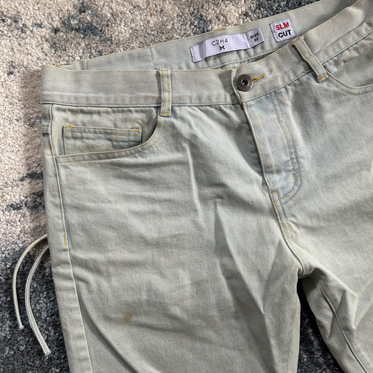C2H4 Spring Summer 17 Sour Bullet Patchwork Paneled Bleach Denim Size US 33 - 8 Thumbnail