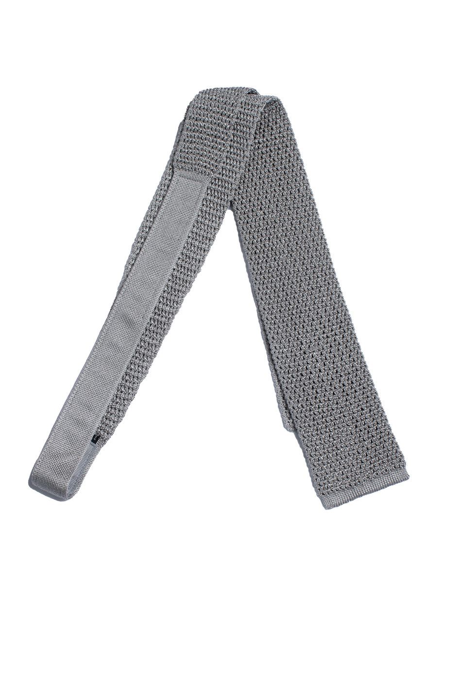 Tom Ford Tom Ford, knitted tie in grey Size ONE SIZE - 1 Thumbnail