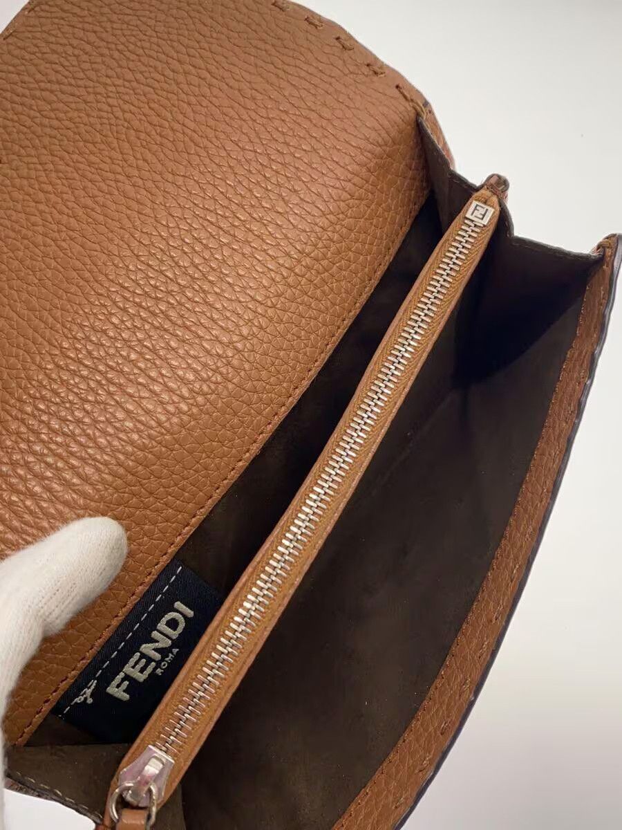 Fendi Fendi Leather Long Wallet Brown Size ONE SIZE - 5 Thumbnail