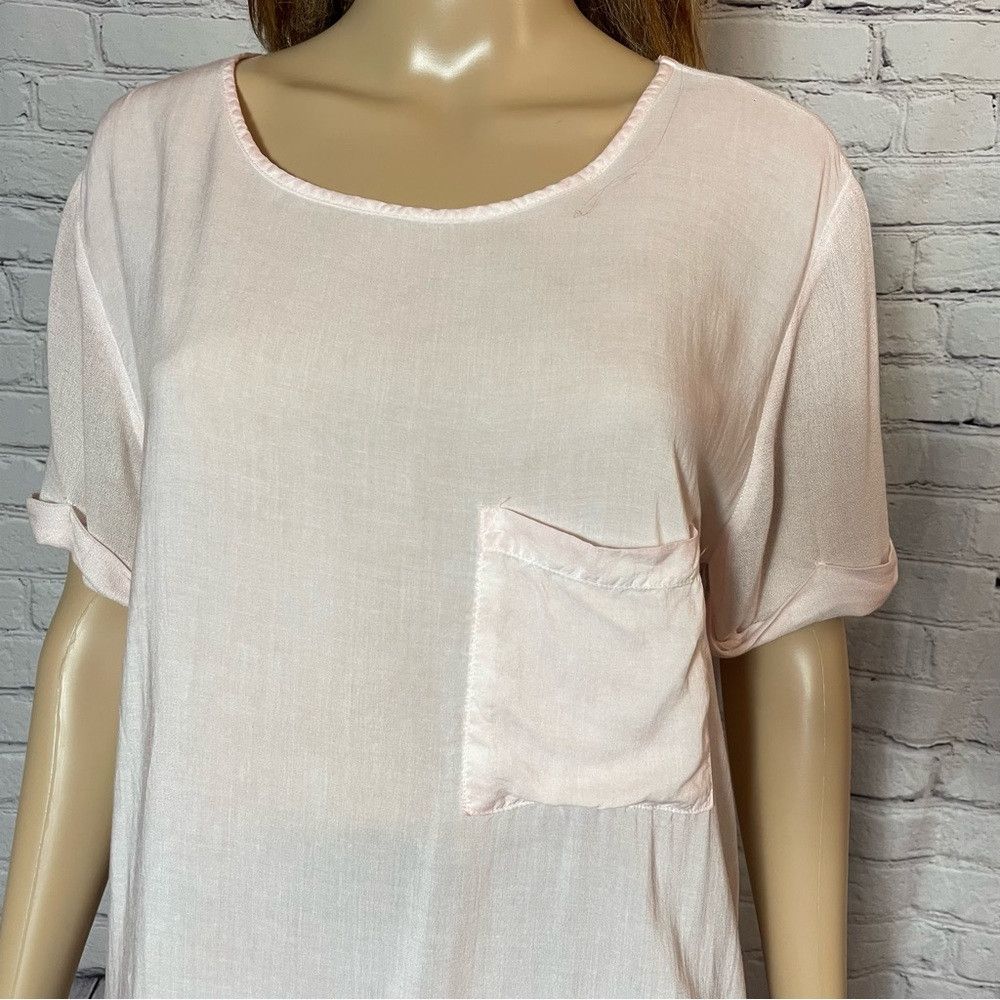 Other NWT New Tina + Jo Pink Short Sleeve Hi-Low Top Size S Size S / US 4 / IT 40 - 3 Thumbnail