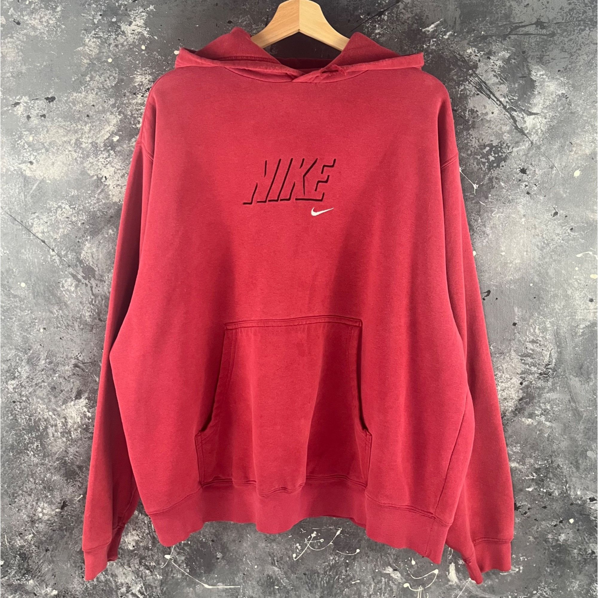 Nike × Vintage Vintage 90’s Nike hoodie Size US XL / EU 56 / 4 - 1 Thumbnail