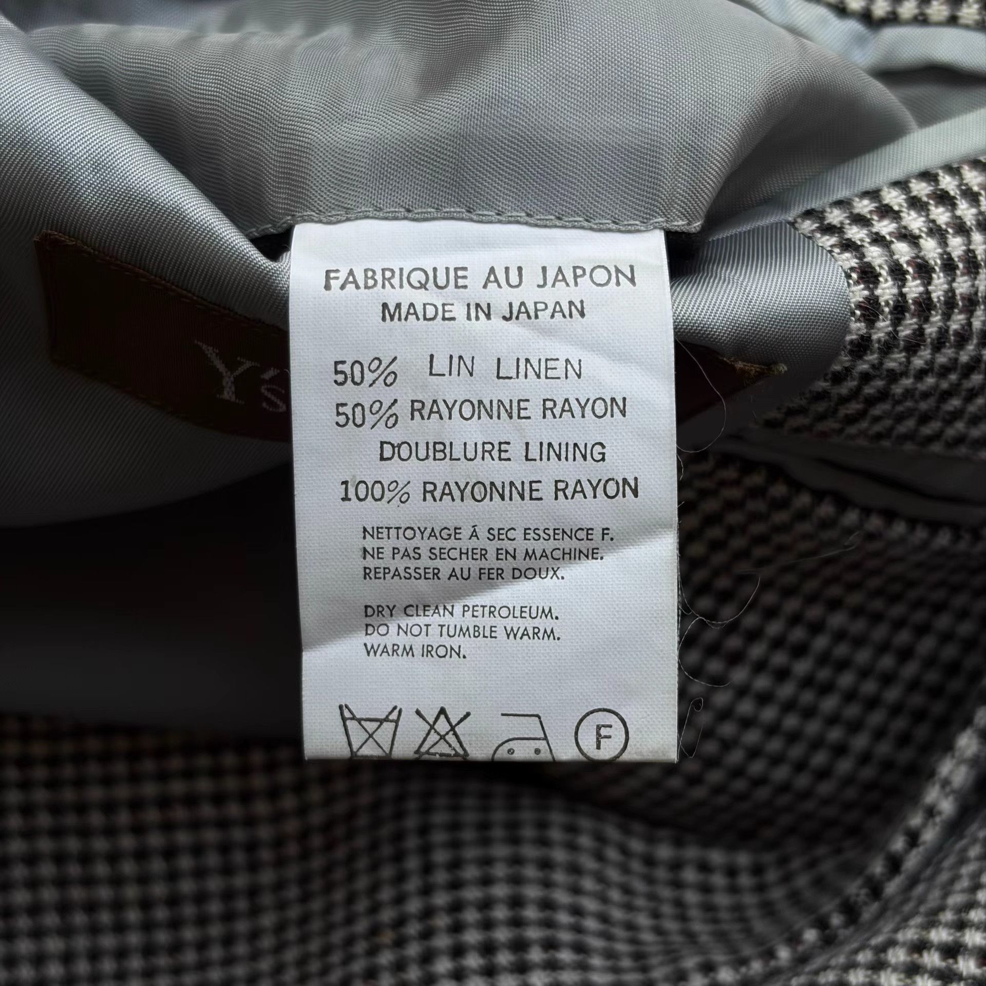 Yohji Yamamoto Yohji Yamamoto 90s Houndstooth Old Money Blazer K4 Size US S / EU 44-46 / 1 - 7 Thumbnail