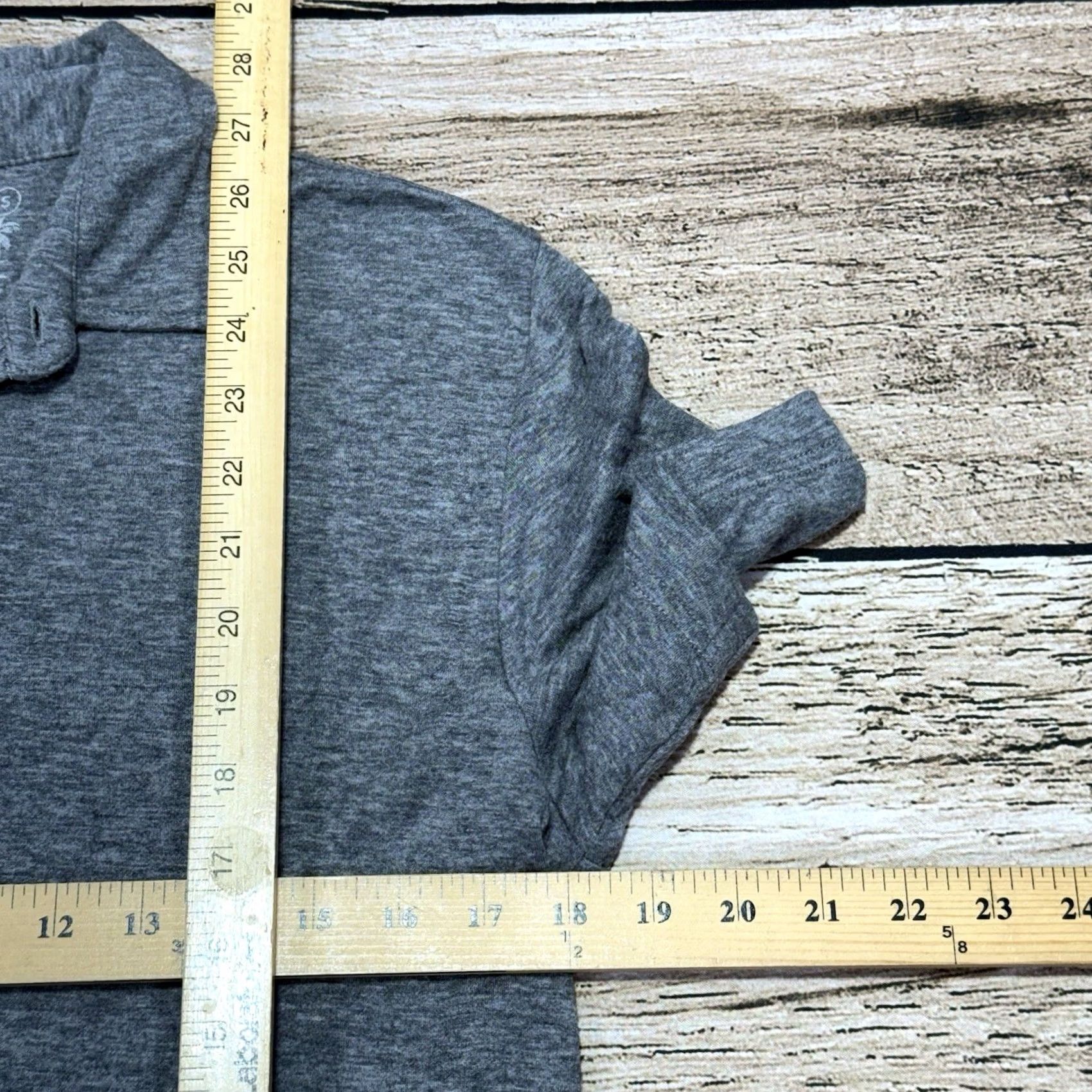 Faherty Faherty Polo Shirt Mens Small Gray Cloud Cotton Soft Pima Modal Lightweight Regular Short Sleeve Button Collar Cotton Size US S / EU 44-46 / 1 - 6 Thumbnail