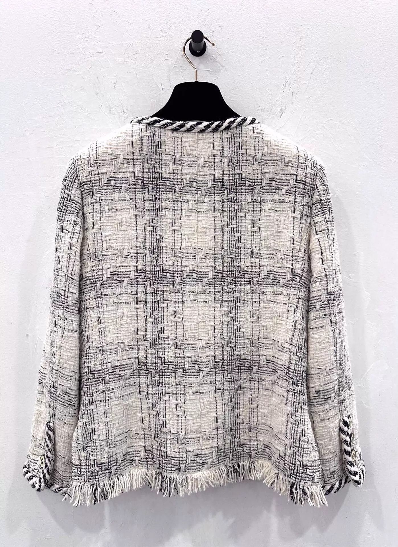 Chanel Chanel CC Colorblocked Tartan Tassel Wool Jacket Women's Size S / US 4 / IT 40 - 3 Thumbnail