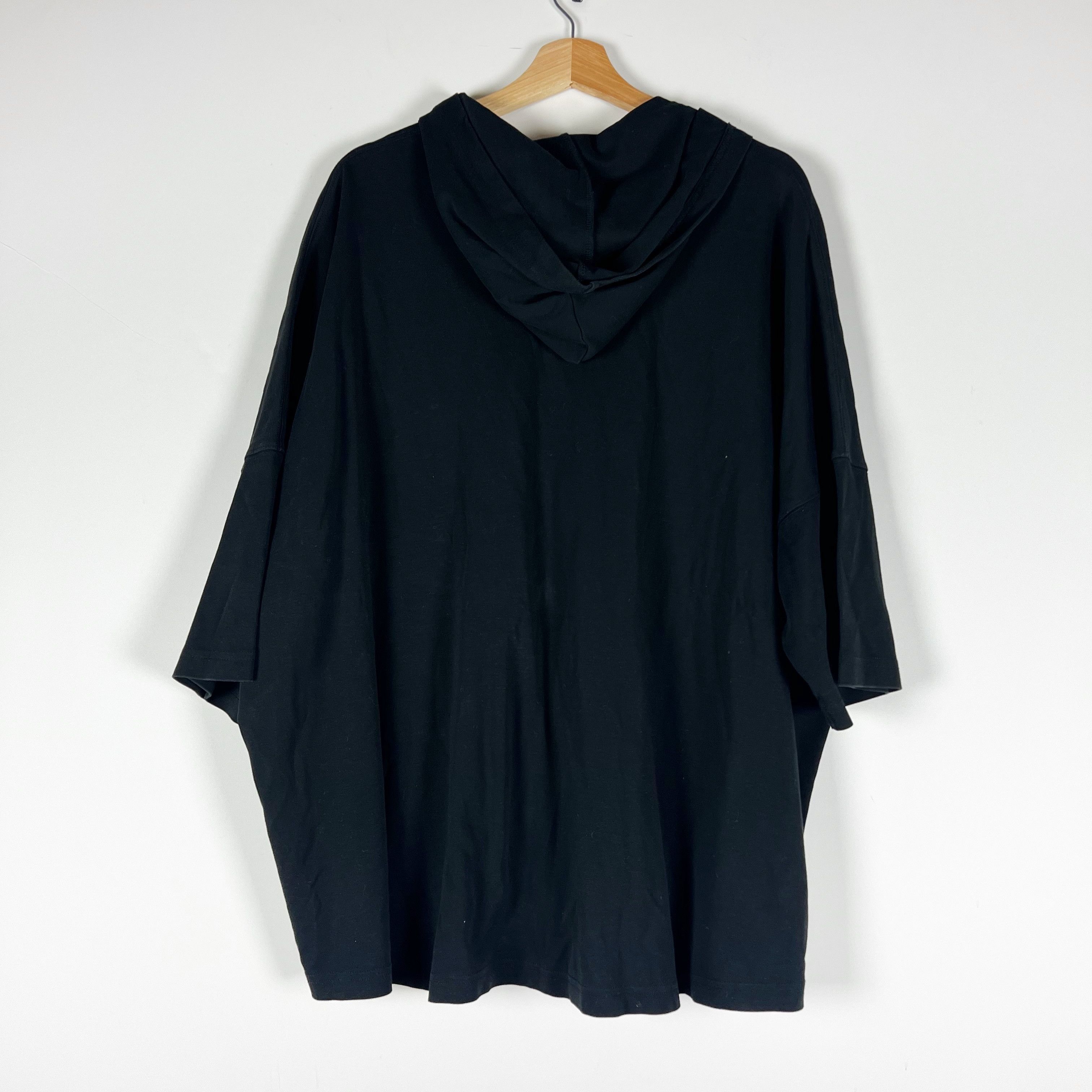 eskandar Eskandar Women's Cotton Knit Stretch Full Zip Quarter Sleeve Size ONE SIZE - 3 Thumbnail