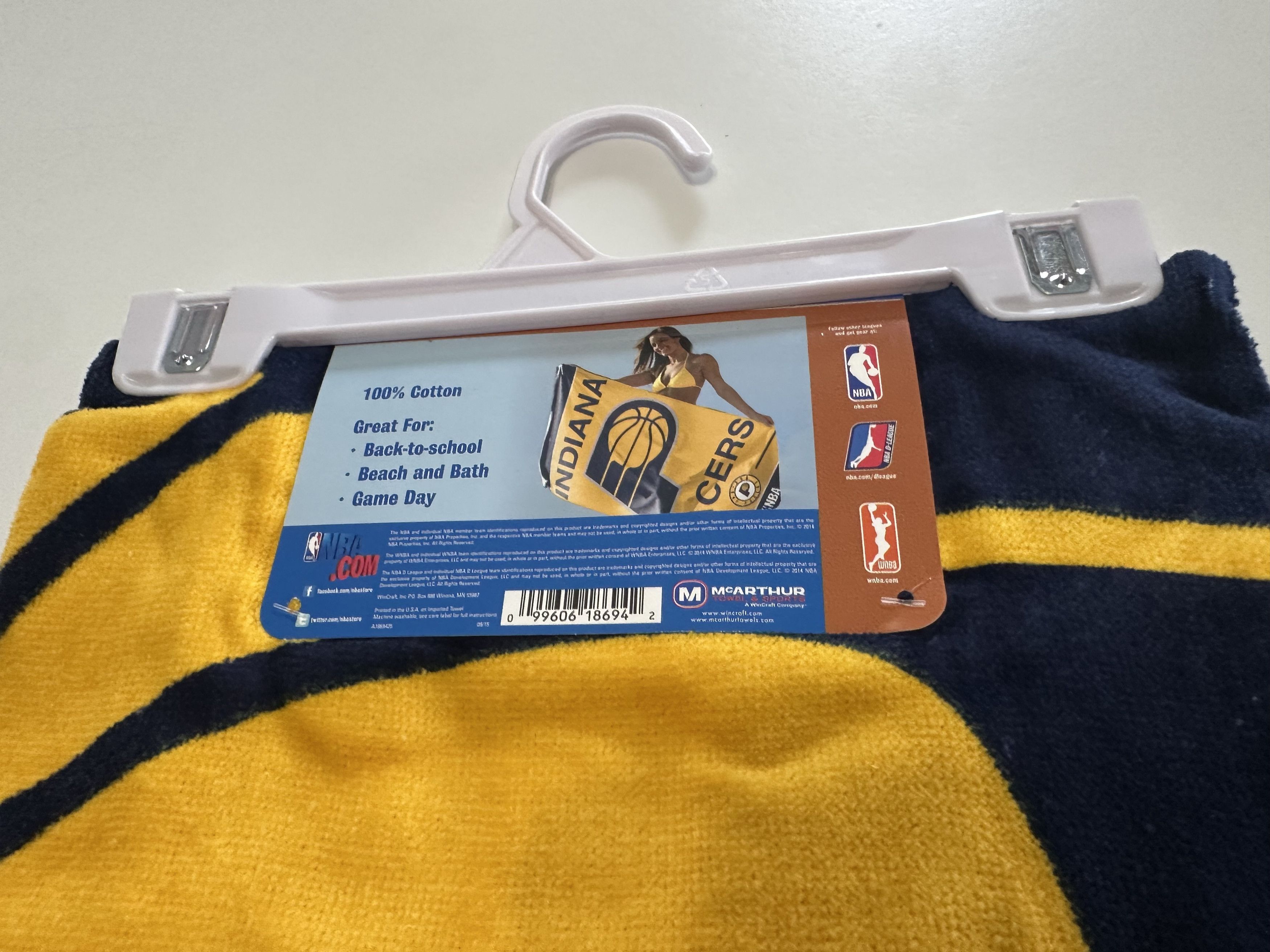NBA NBA Indiana Pacers Beach Towel 30” X 60” Size ONE SIZE - 4 Thumbnail